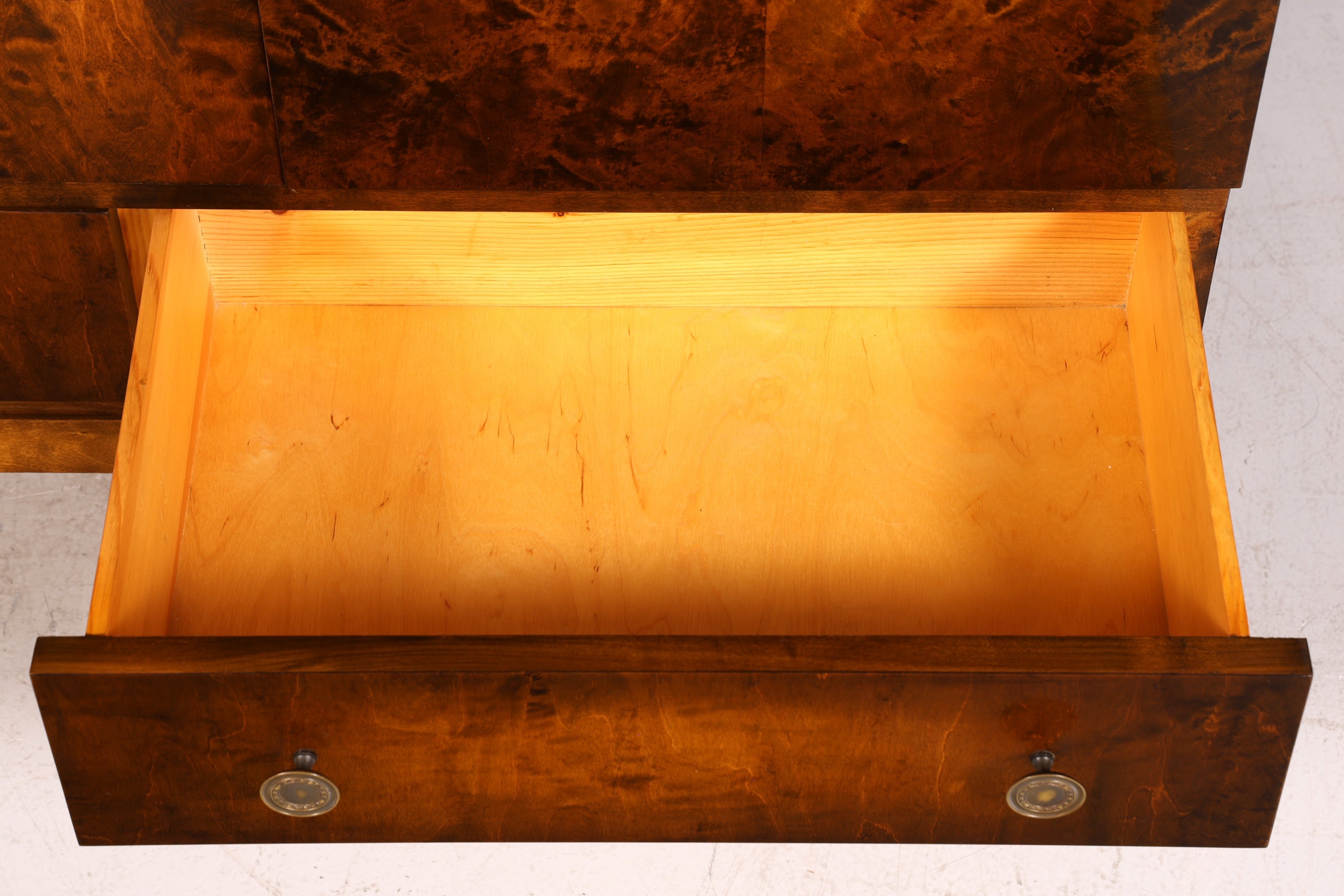 Wunderschömer Chippendale Schrank Barock Stil Vertiko Highboard Antik 50s 60s Kommode