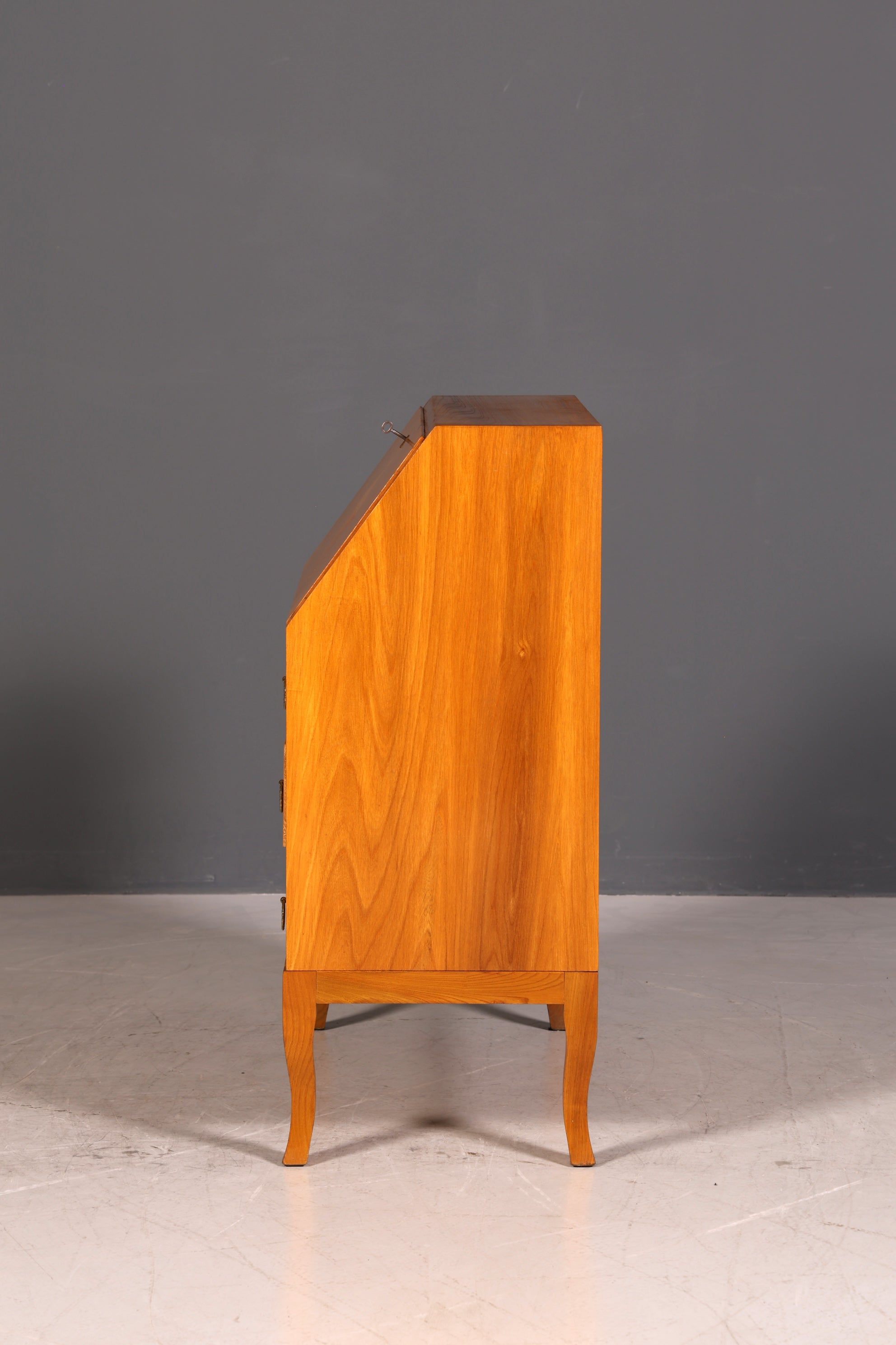 G677 Finish cm Schlichter Mid Century Sekretär Vintage Schreibmöbel echt Holz Kommode Office Secretary (Kopie)