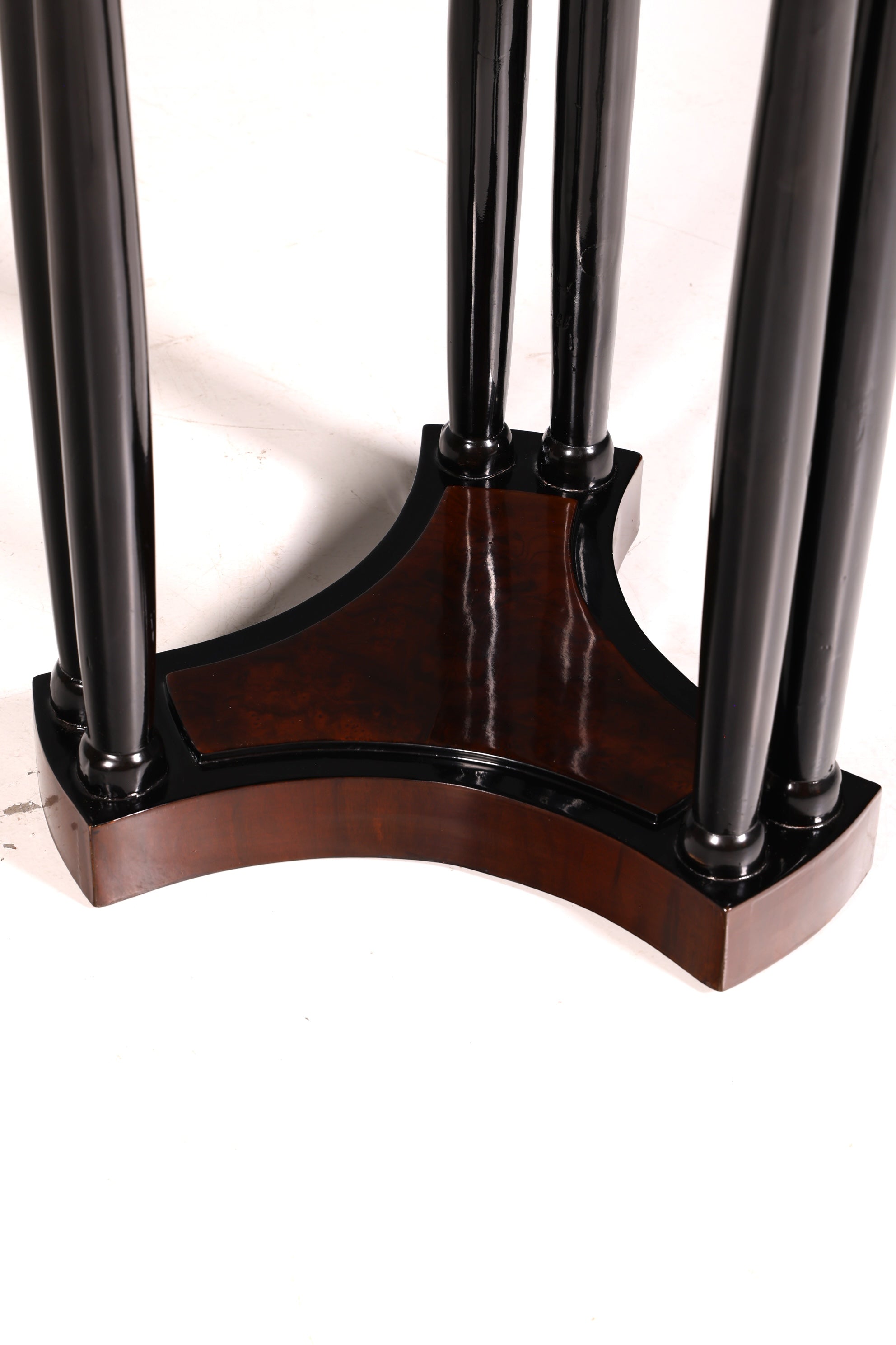 Wunderschöner Art Deco Stil Tisch Luxus Couchtisch Ablagetisch Beistelltisch Rund Echt Holz Vintage