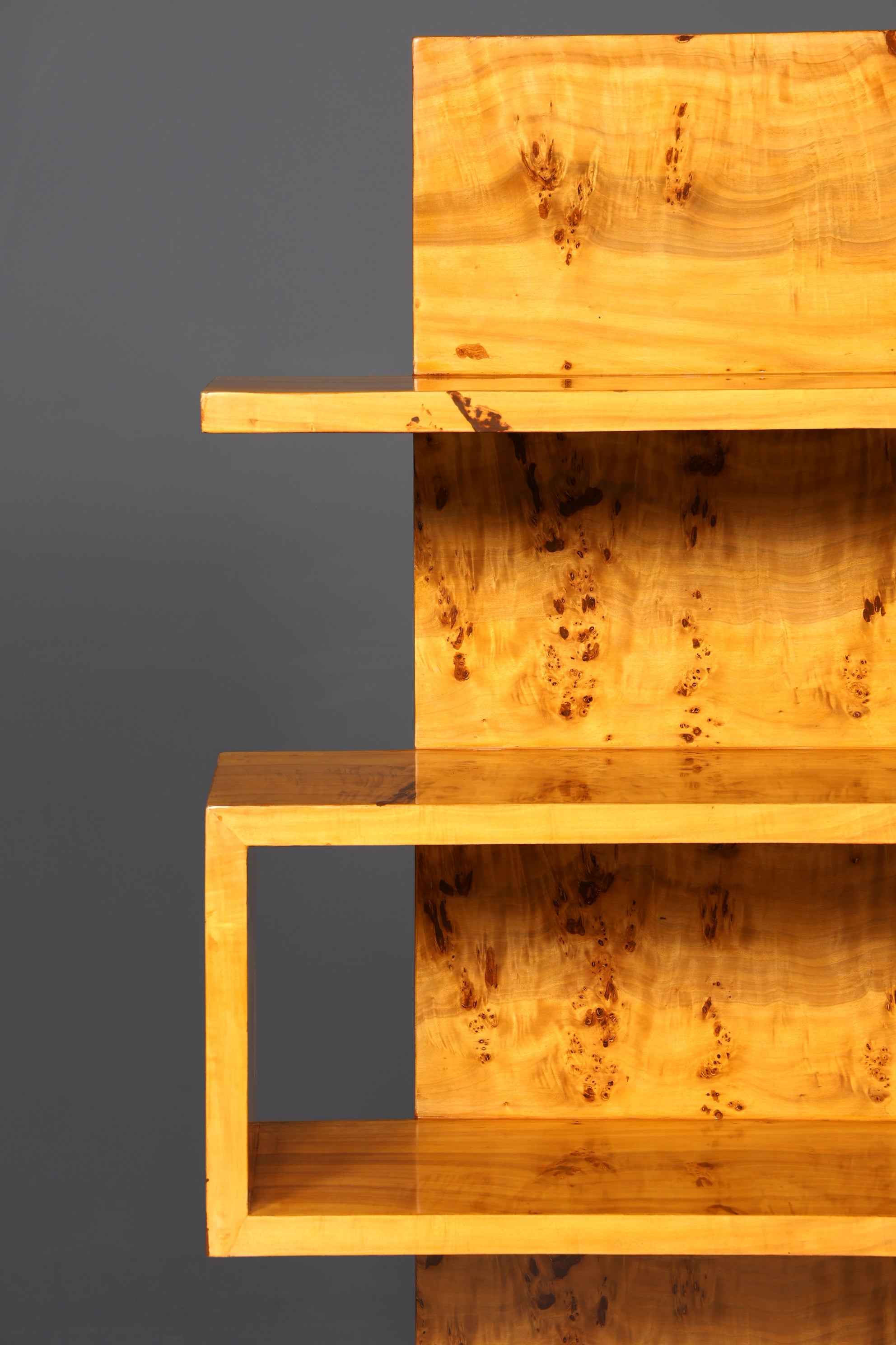 Traumhaftes Art Deco Stil Bücherregal Birke Luxus Möbel Kult Schrankregal Regal