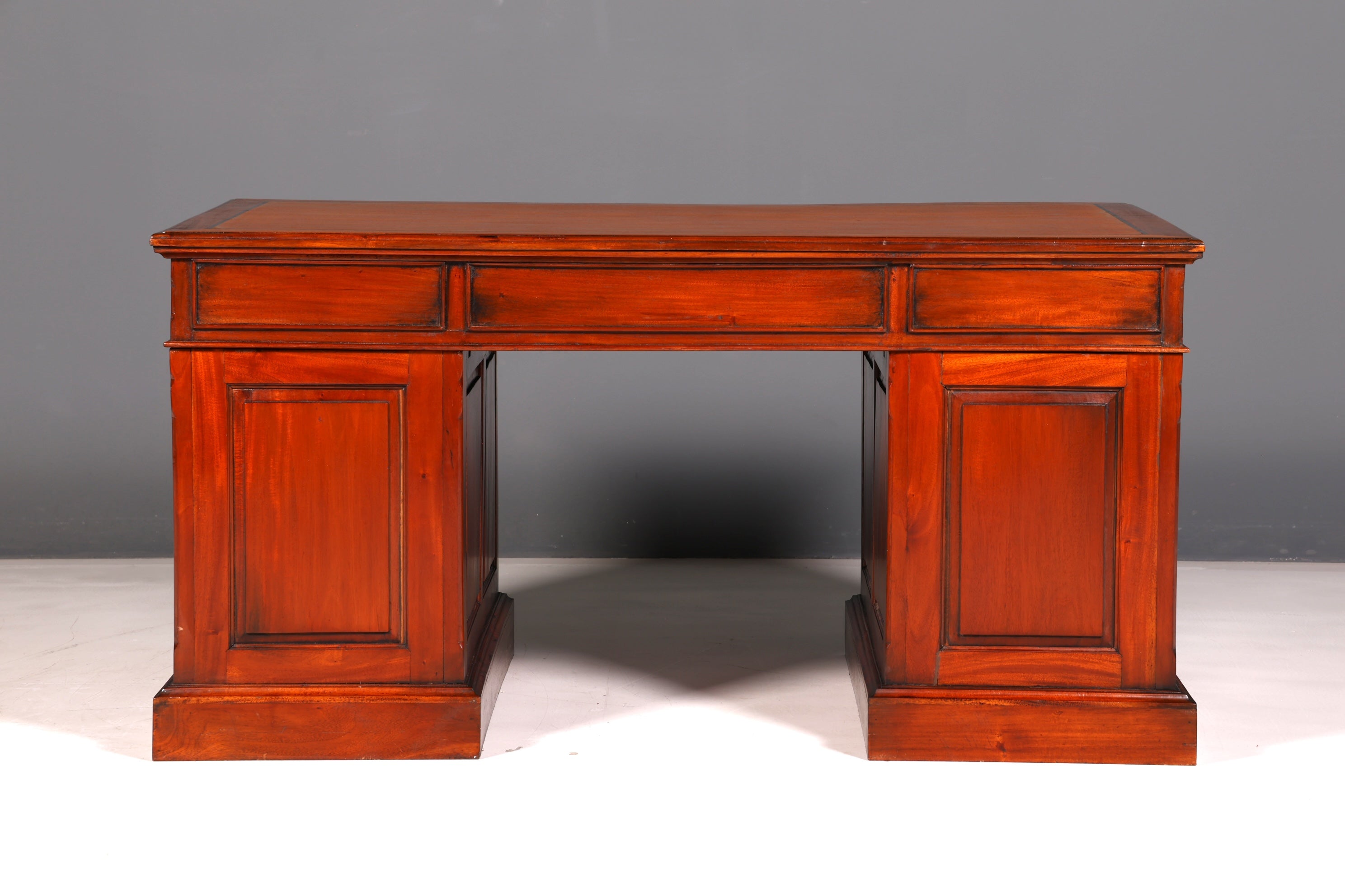Wunderschöner Englischer Schreibtisch Mahagoni Bürotisch Antik Office Desk Partnerdesk Schreibtisch