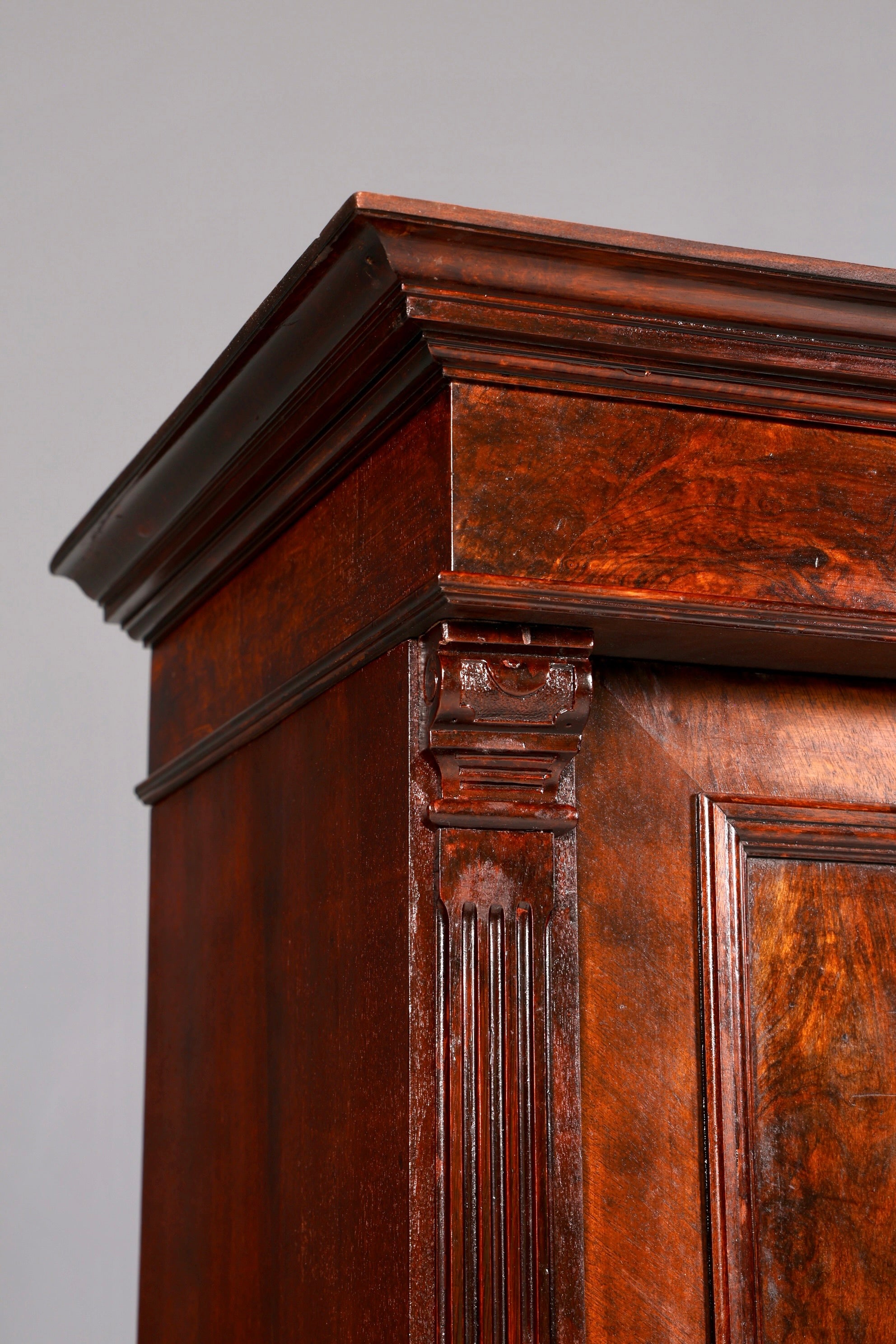 Traumhafter Gründerzeit Schrank Louis Philippe Antik Kleiderschrank Wäscheschrank Dielenschrank