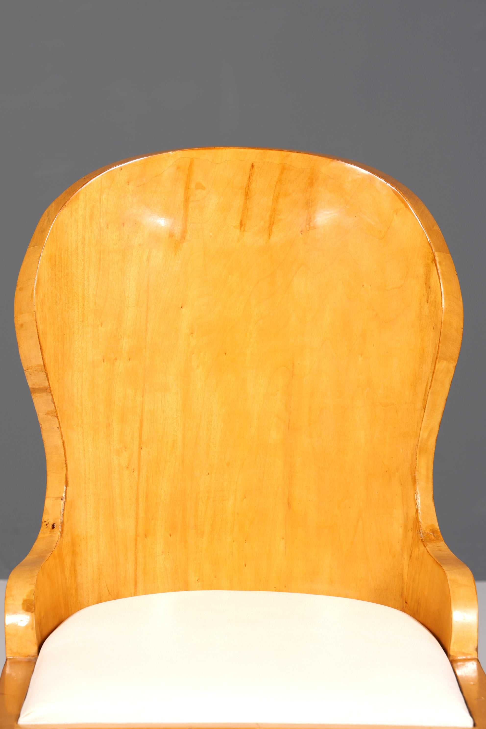 Stilvoller Art Deco Design Stuhl Biedermeier Stil Sekretär Stuhl Birke Esszimmer Stuhl 1 von 4