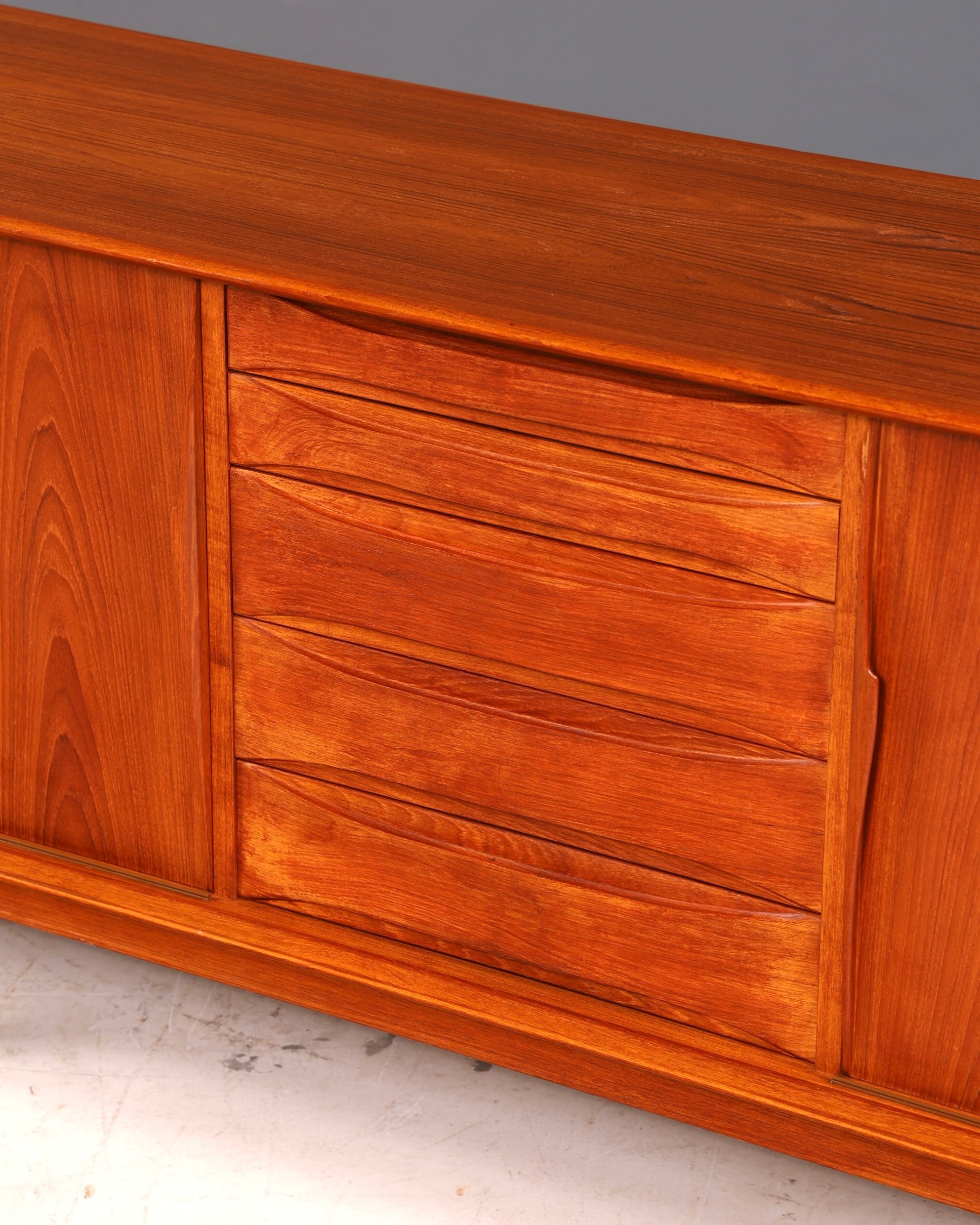 Beautiful Dyrlund mid-century teak sideboard, Danish design, vintage cabinet dresser