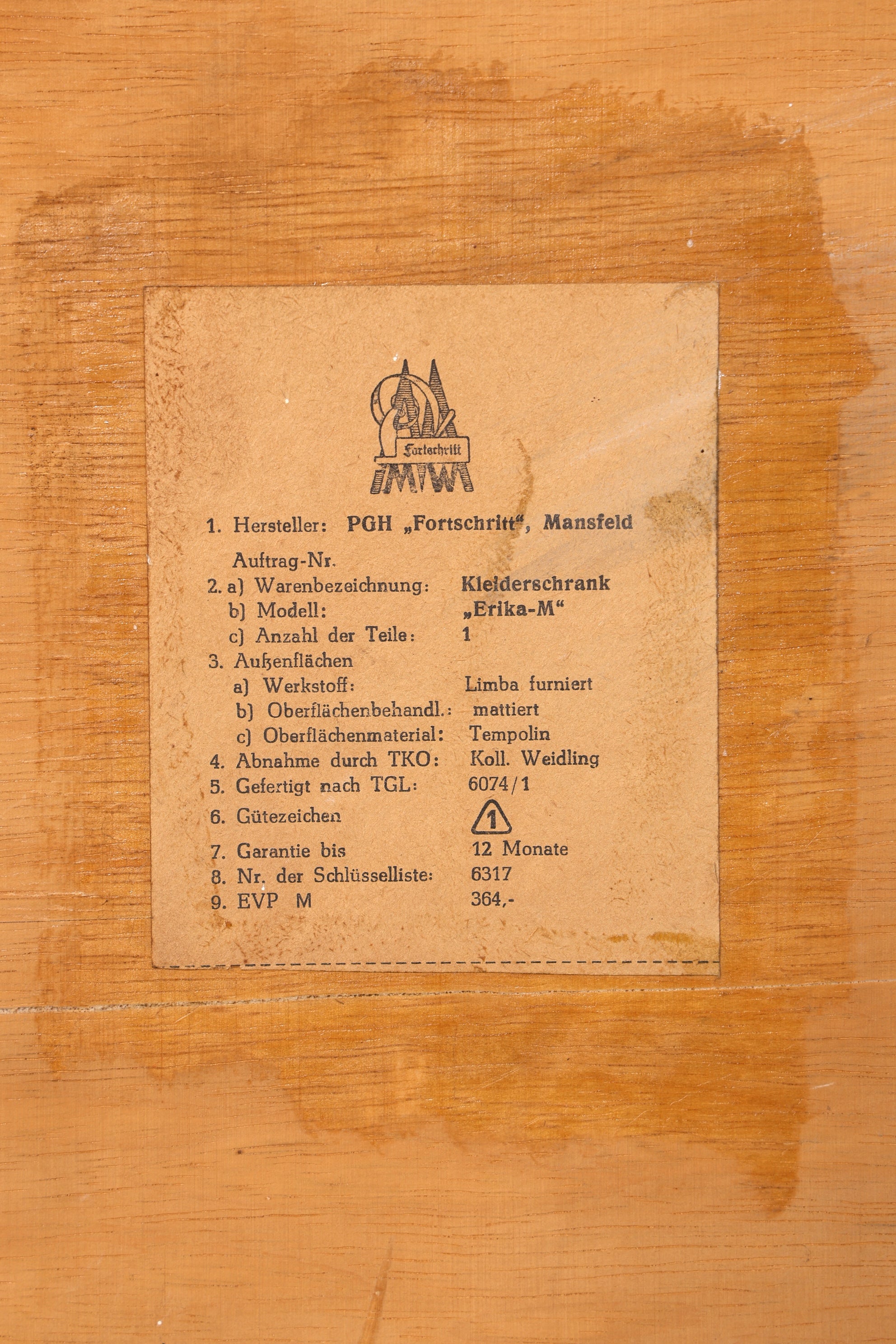 Traumhafter Mid Century Kleiderschrank Vintage Schrank Retro Wäscheschrank Dielenschrank