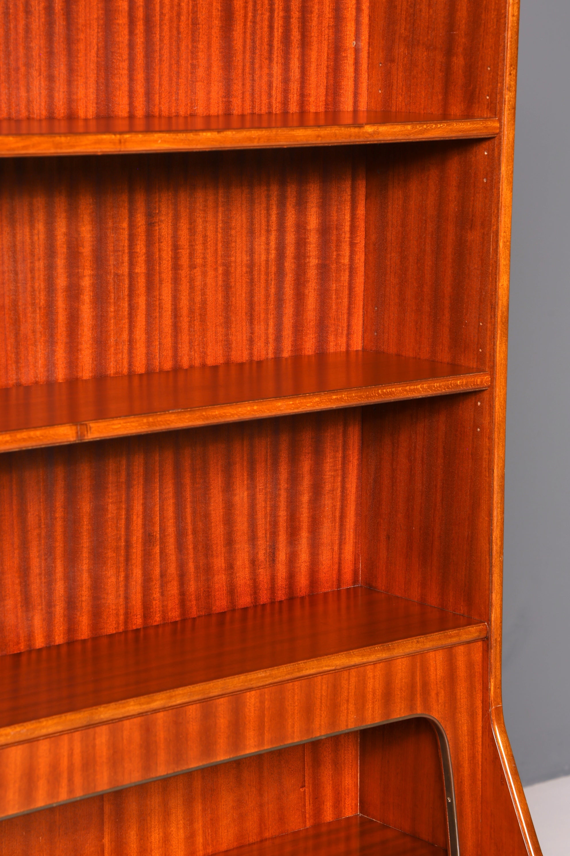 Wunderschöner Mid Century Schrank Bücherregal Vintage Sekretär Highboard Holz Regal