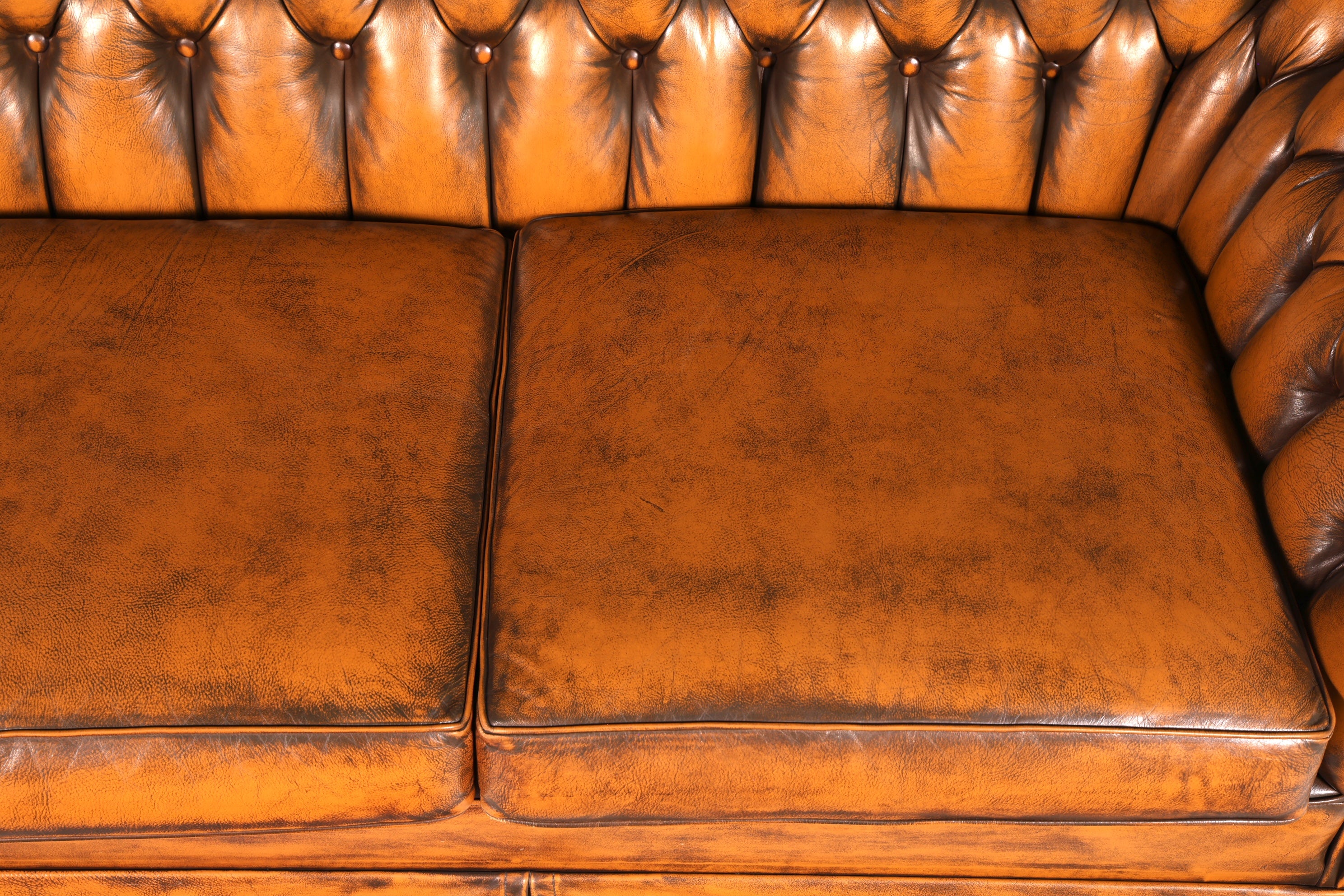 G151 Finish cm Wunderschönes Original Chesterfield Sofa 3- Sitzer echt Leder Oxblood Couch Englisch (Kopie)