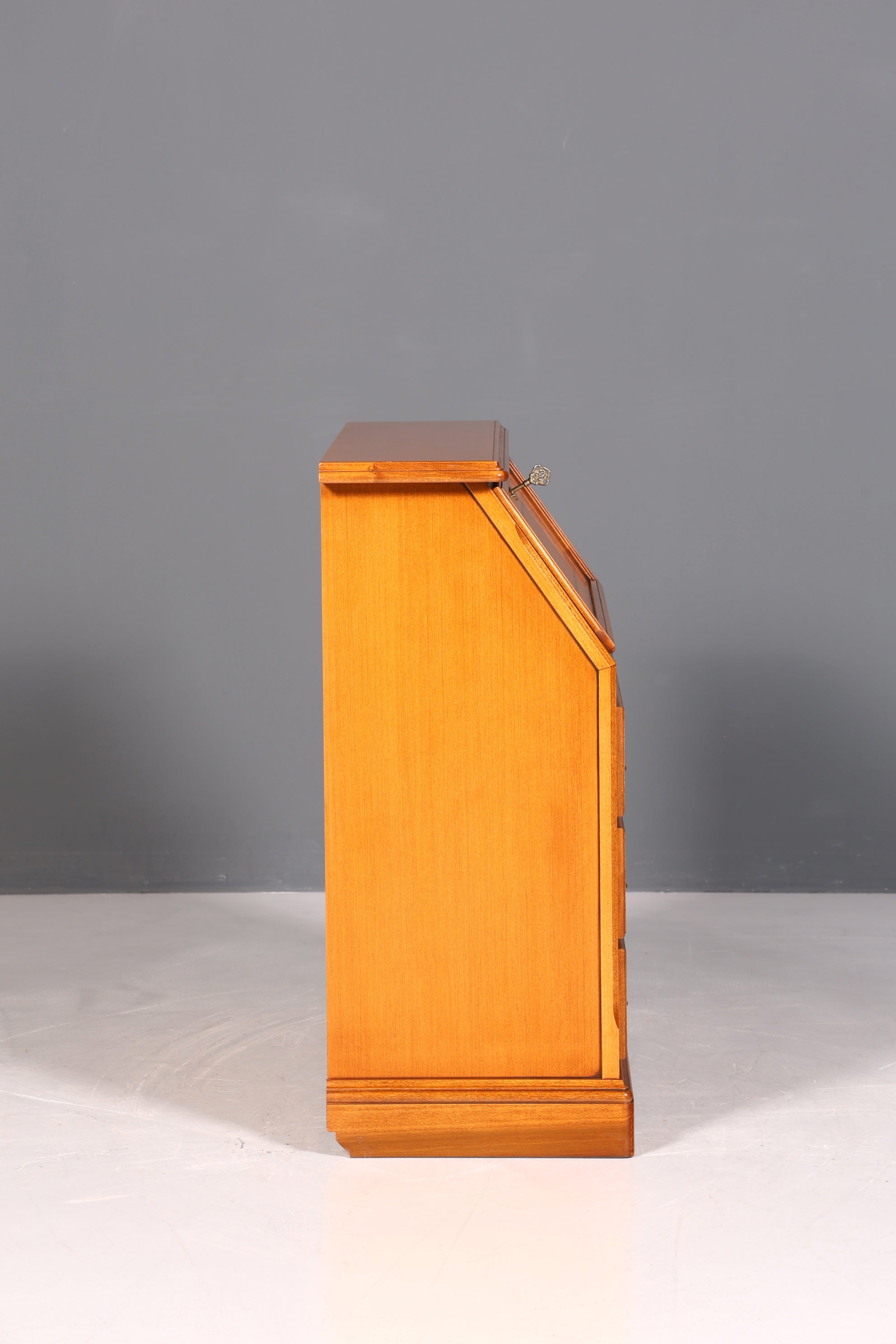 Beautiful original Selva secretary desk, antique style, real wood office desk, office chest of drawers