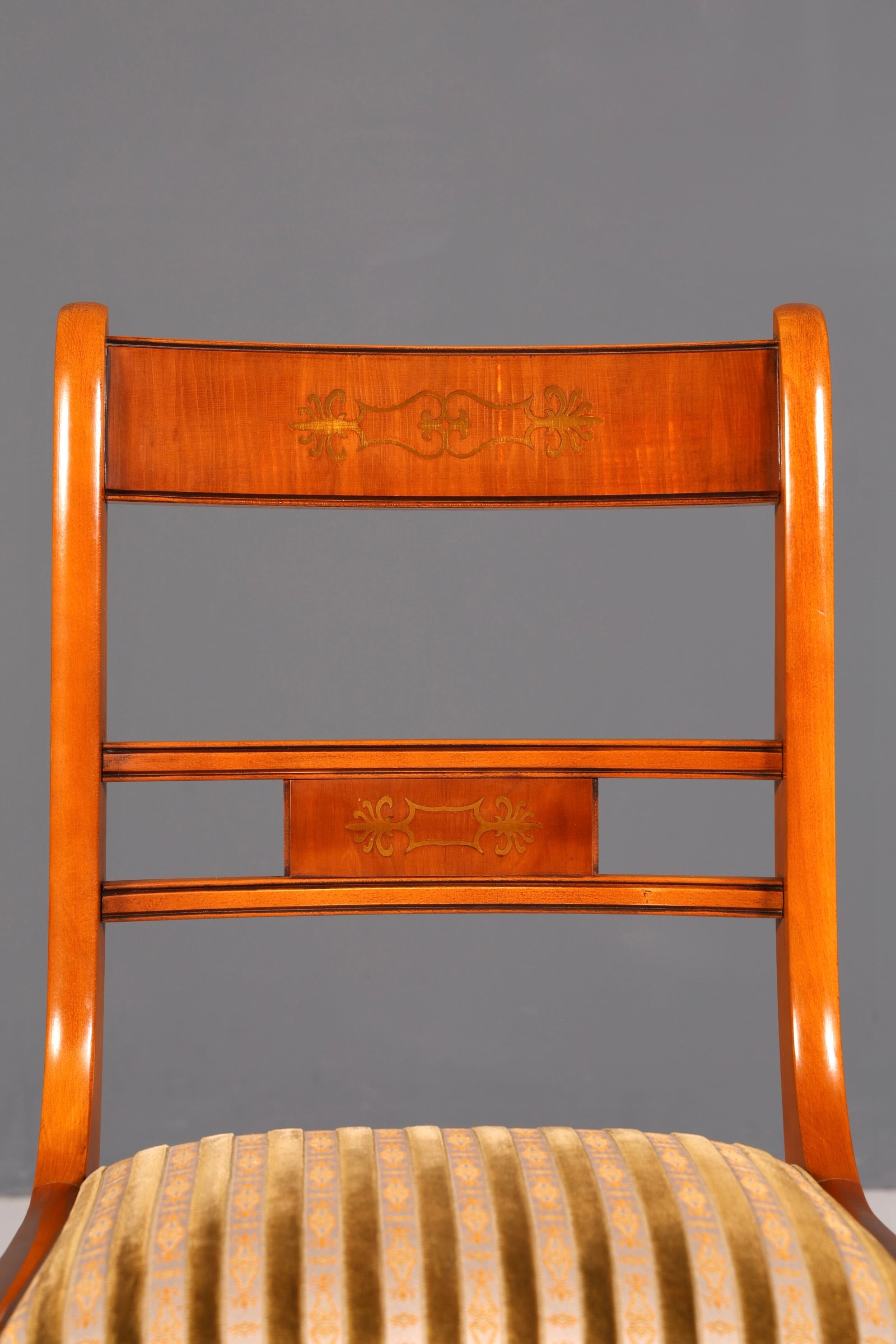 G034 Finish cm 6x Edle Englische Stühle Englisch Dining Chairs Antik 60er Jahre Regency Küchenstühle Stuhlset (Kopie)