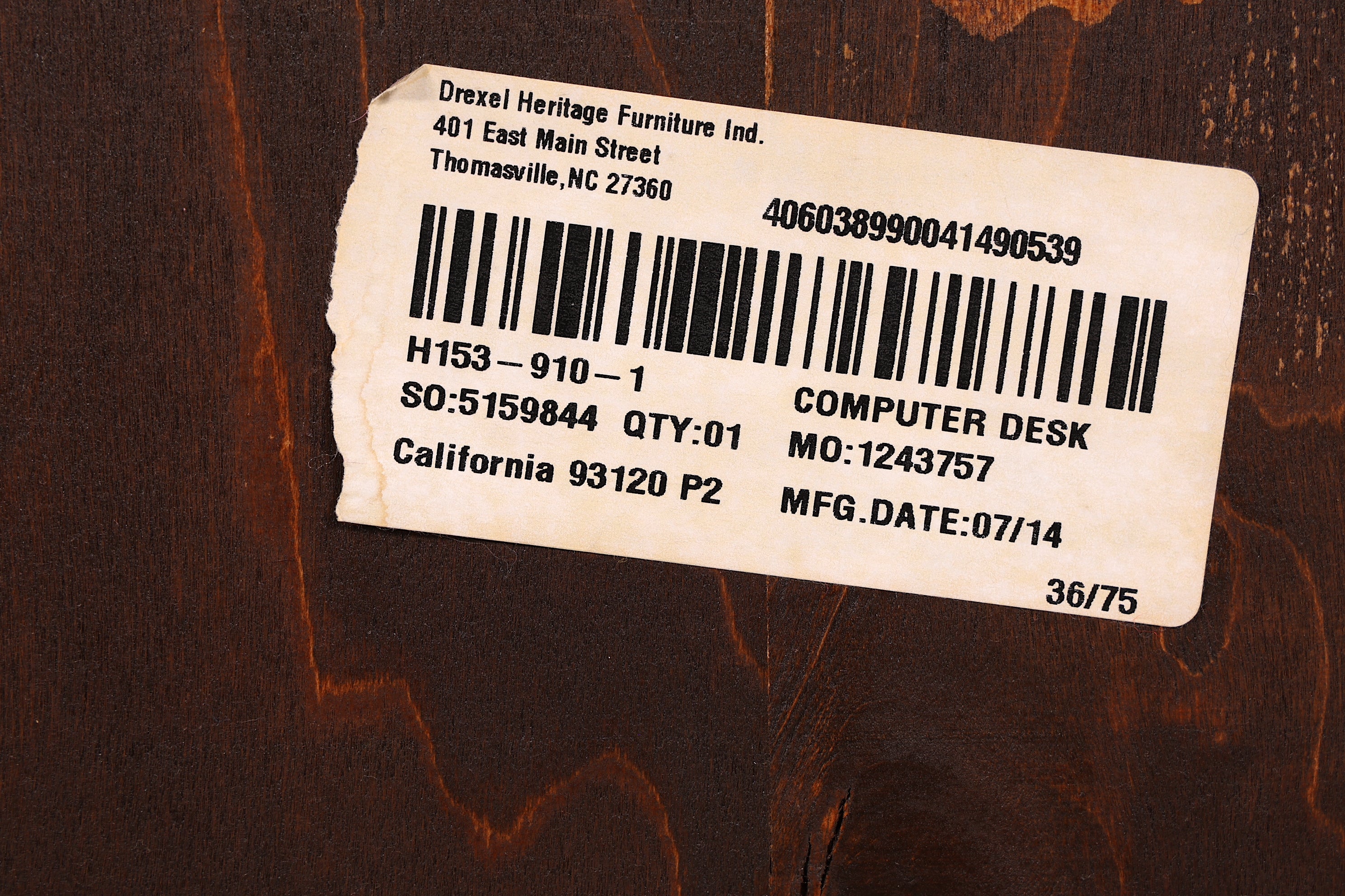 Wunderschöner Original Drexel Heritage Schreibtisch Antik Stil Bürotisch Office Table USA 1 von 2