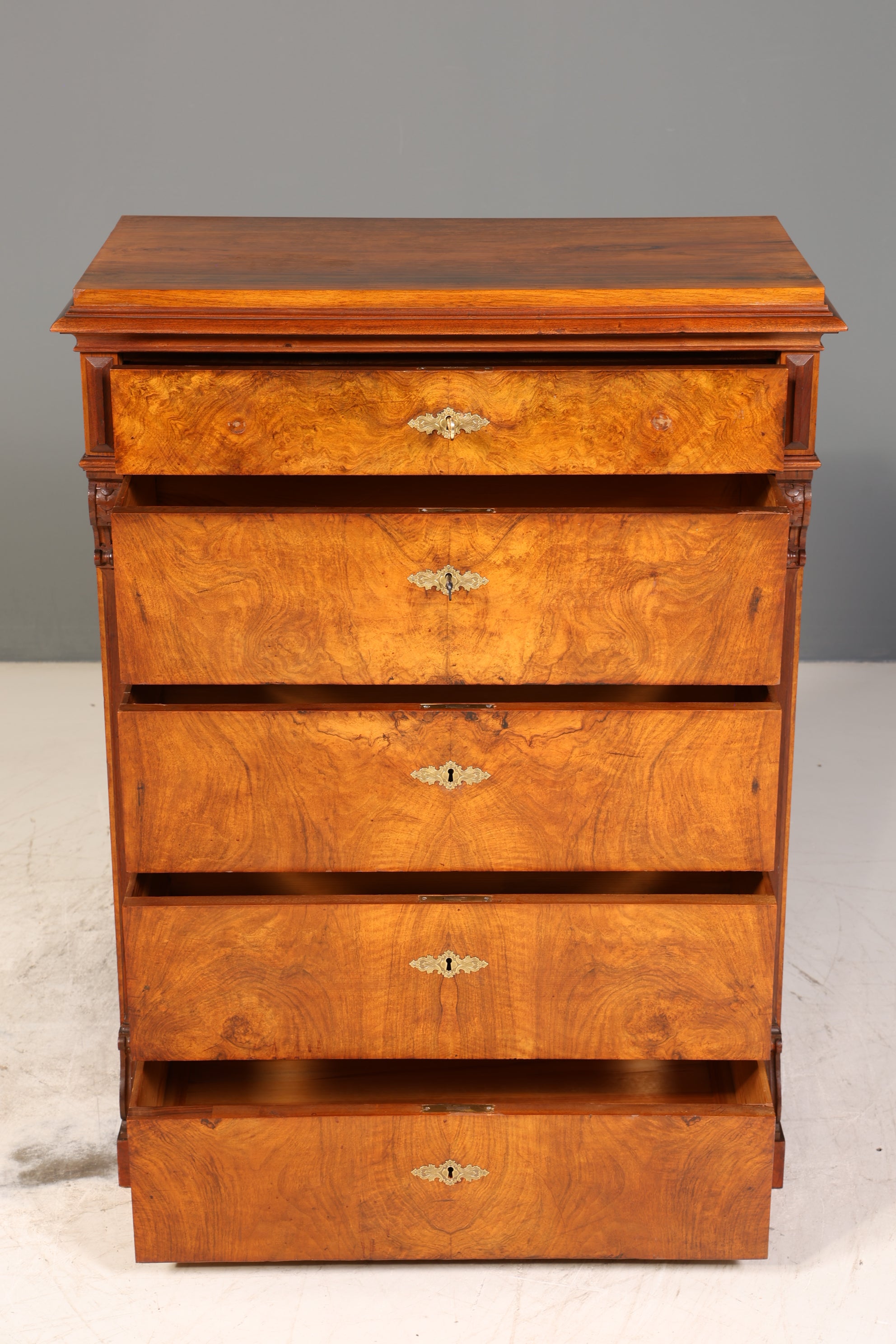 Wunderschöne Louis Philippe Kommode Gründerzeit Vertiko Schubladen Kommode Chiffoniere um 1880