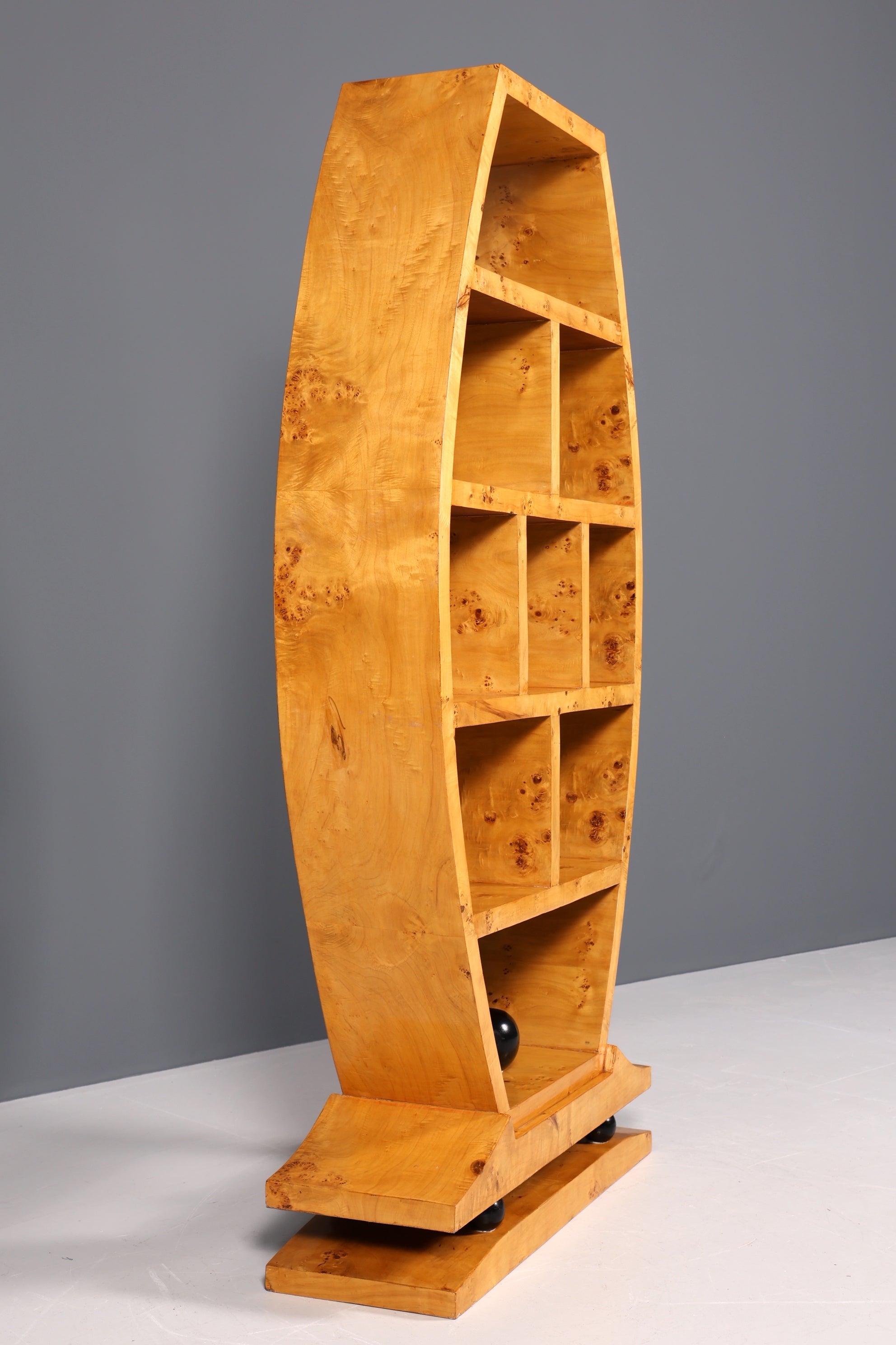 Beeindruckendes Art Deco Stil Bücherregal Birke Luxus Möbel Kult Schrankregal