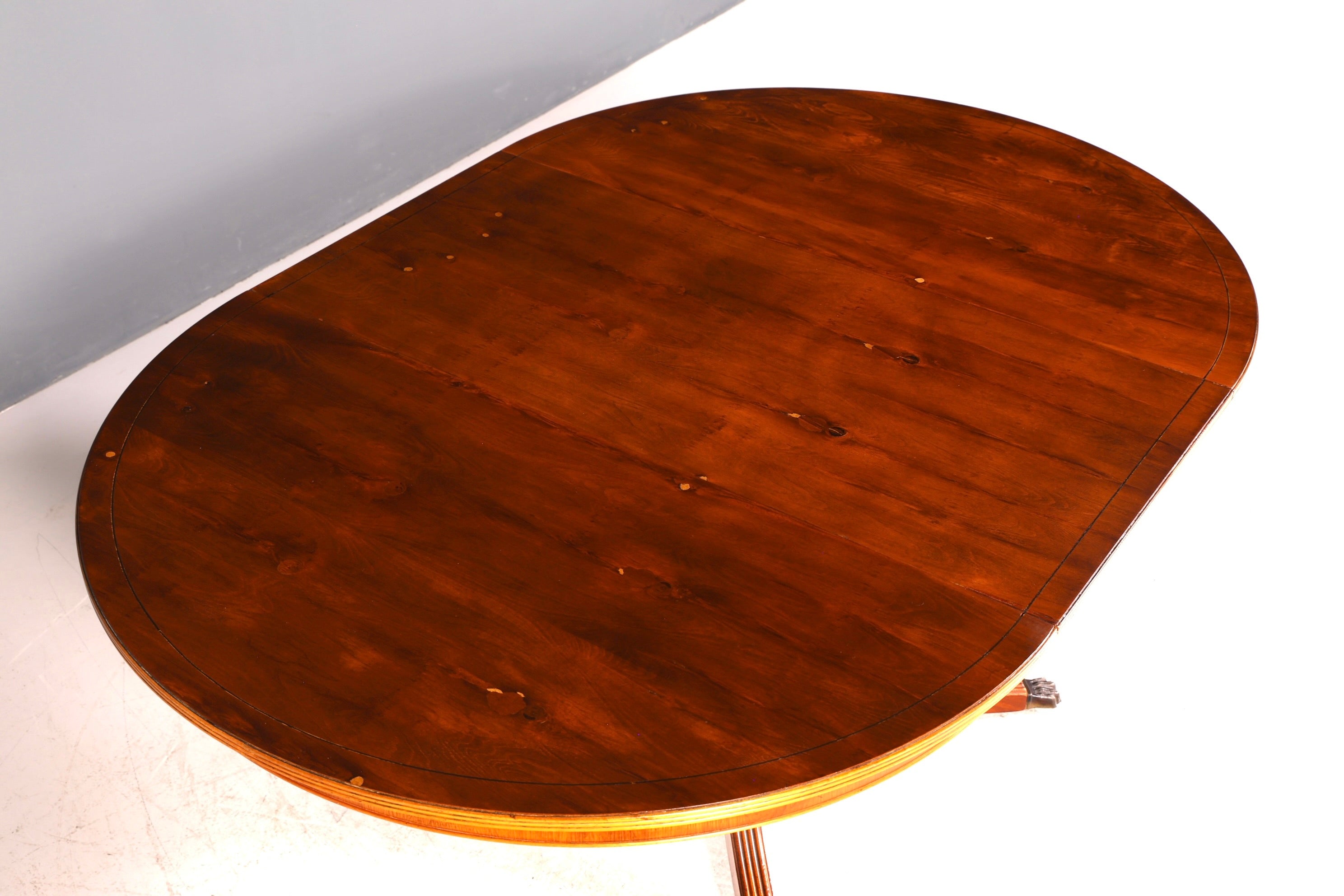 G067 Finish cm Wunderschöner Englischer Tisch ausziehbarer Esstisch Antik Stil 60s Küchentisch Eibe