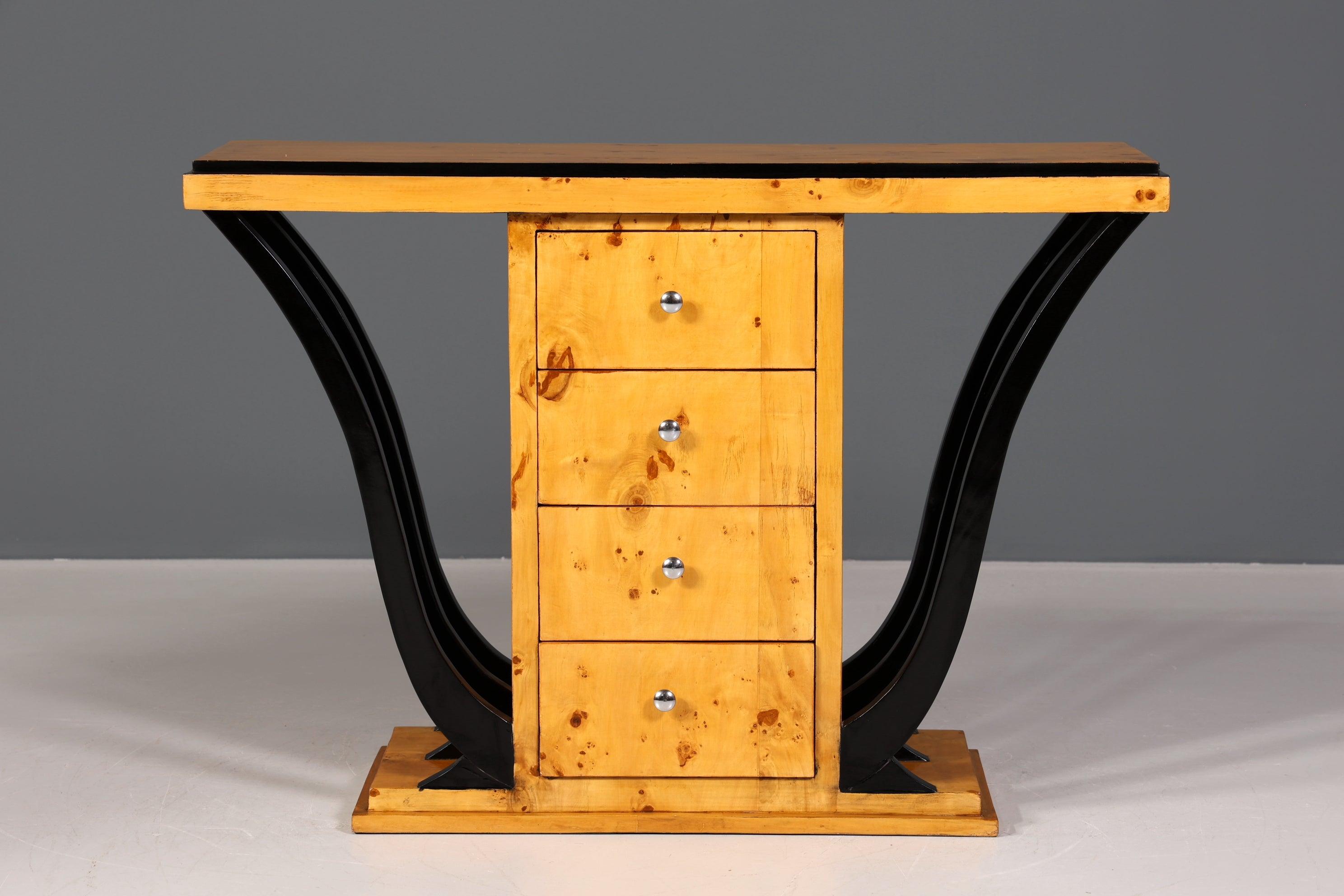 Edle Art Deco Design Wandkonsole Biedermeier Stil Sideboard Kommode