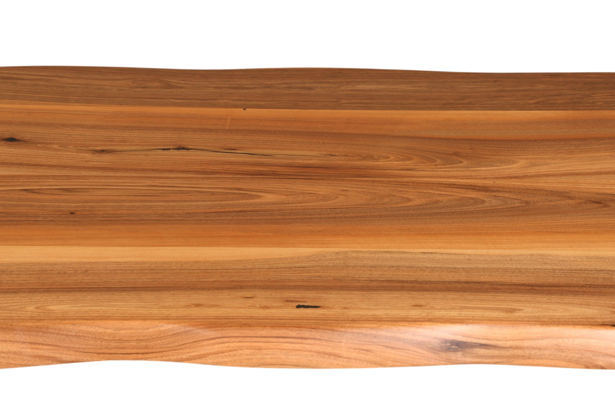 Beeindruckender Nussbaum Tisch 180cm-95cm Esszimmer Tisch Baumkanten Platte massiv Holz Küchentisch