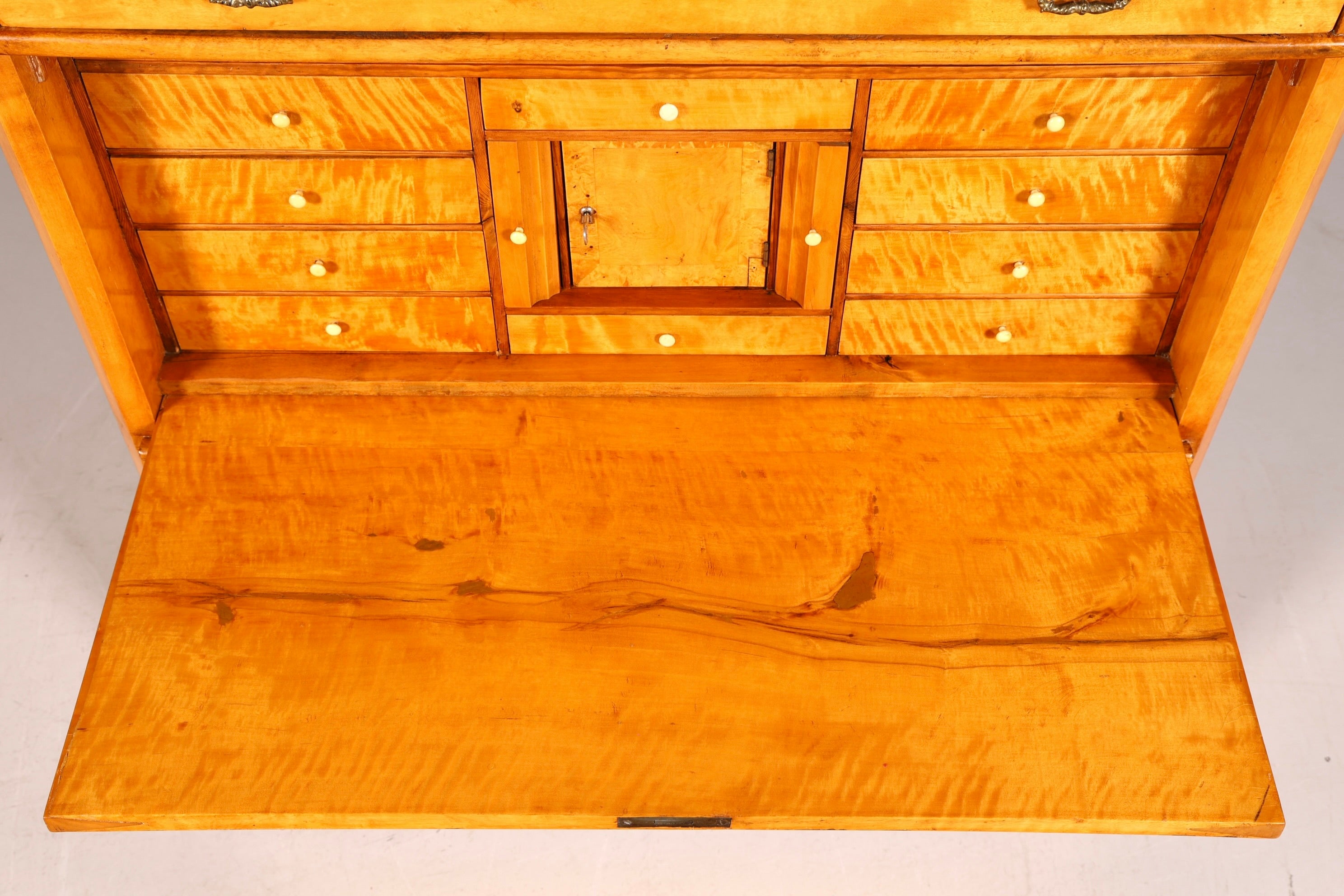 G106 Finish cm Wunderschöner Gründerzeit Sekretär Kommode Jugendstil Schubladenkommode Antik Vertiko