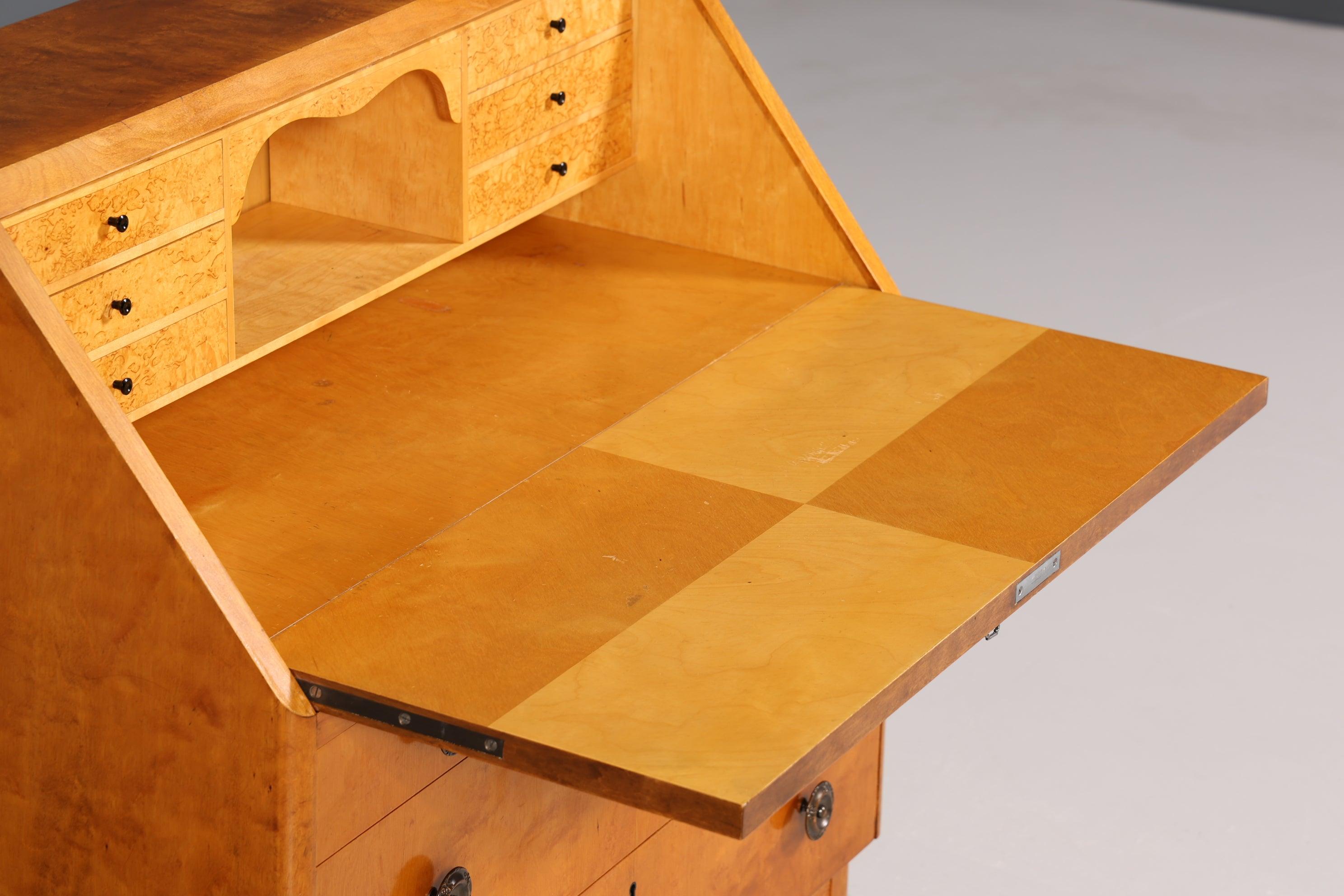 Wunderschöner Sekretär im Biedermeier Stil um 1940 Schreibmöbel echt Holz Office Kommode Schreibtisch