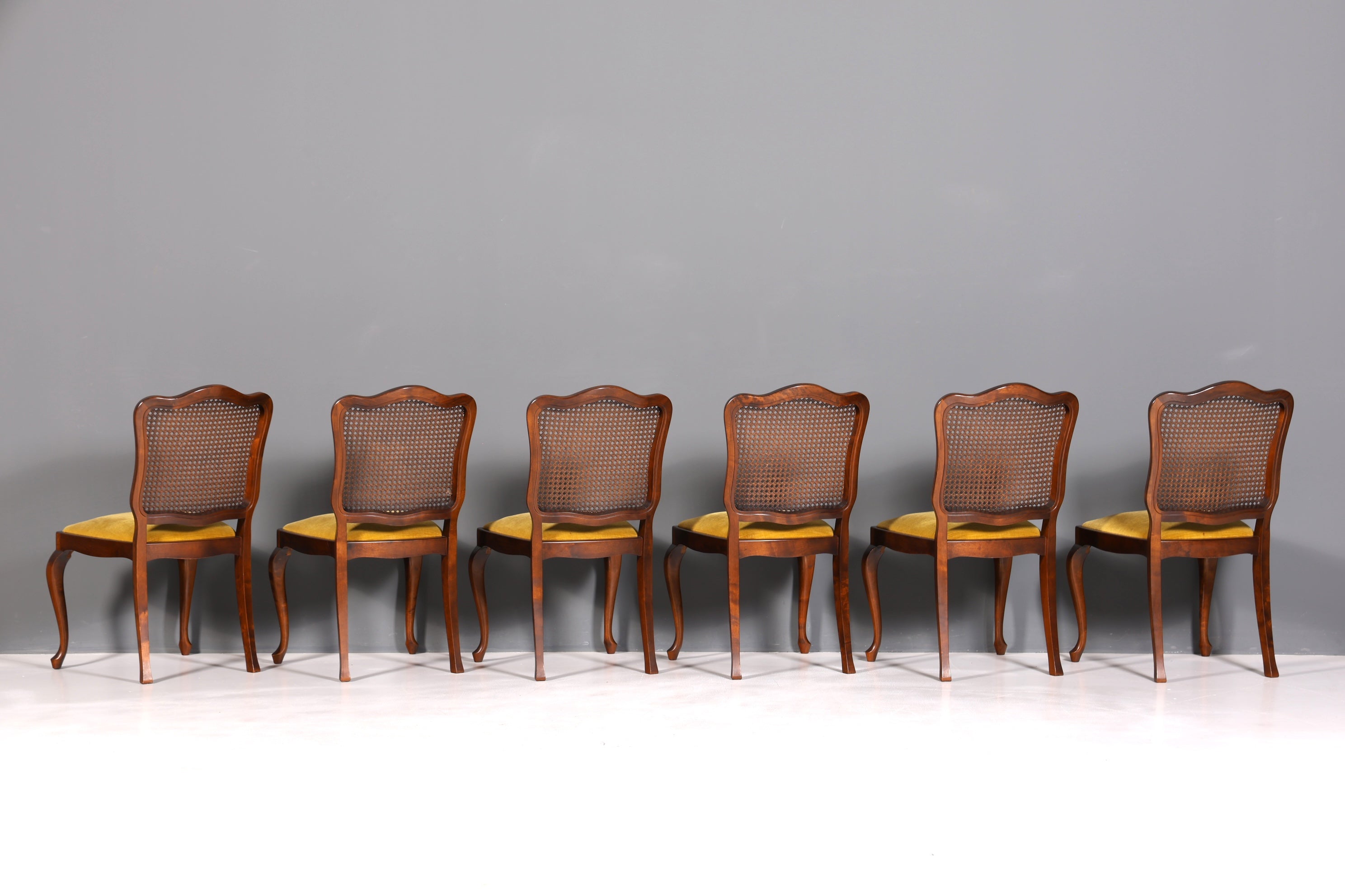 6x Wunderschöne Chippendale Stühle Barock Stil Stuhlset Polsterstuhl Set Küchenstühle Esszimmer Stühle