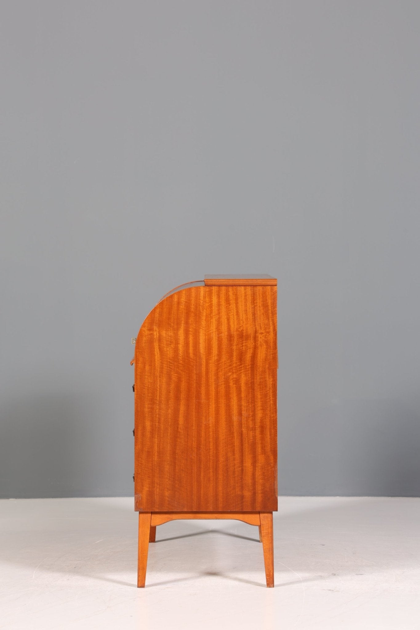 Traumhafter Mid Century Rollladen Sekretär Danish Design echt Holz Rollladen Kommode Schreibkommode