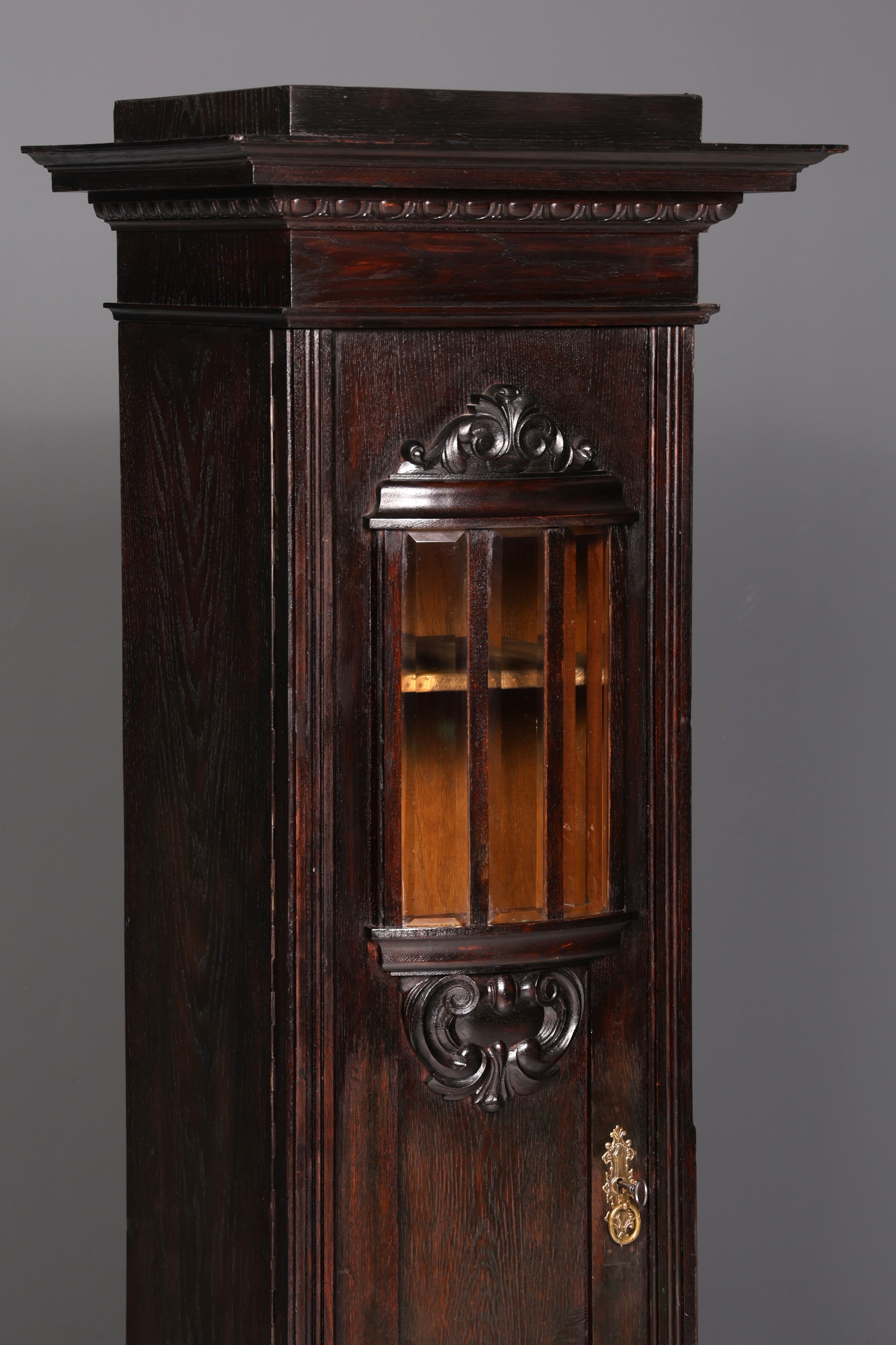 Prachtvolle Jugendstil Vitrine Antiker Bücherschrank Geschirrschrank Glasvitrine Schrank Antik 1 von 2