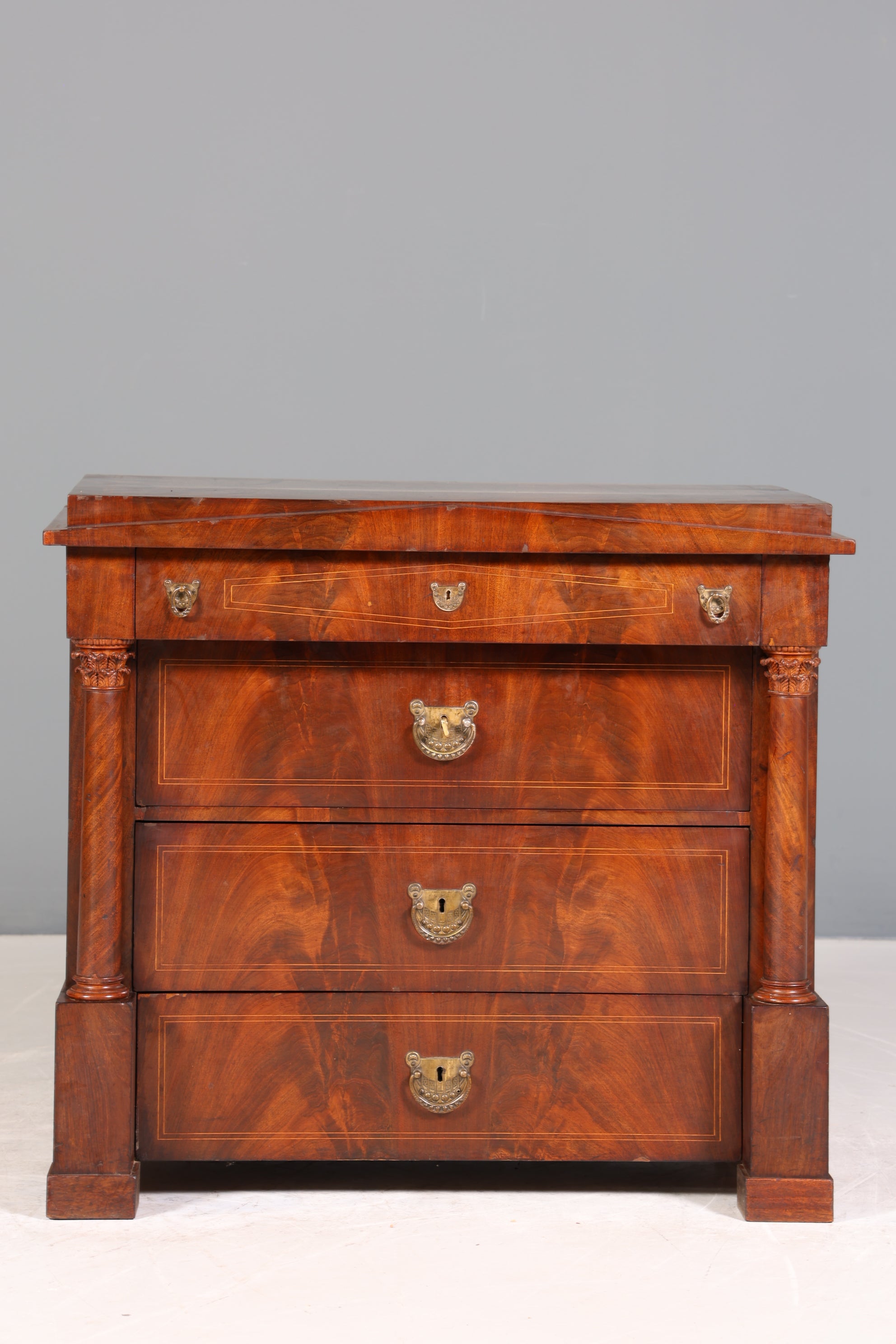 Wunderschöne Biedermeier Kommode Antik Schrank Schubladenkommode Art Deco Wäschekommode