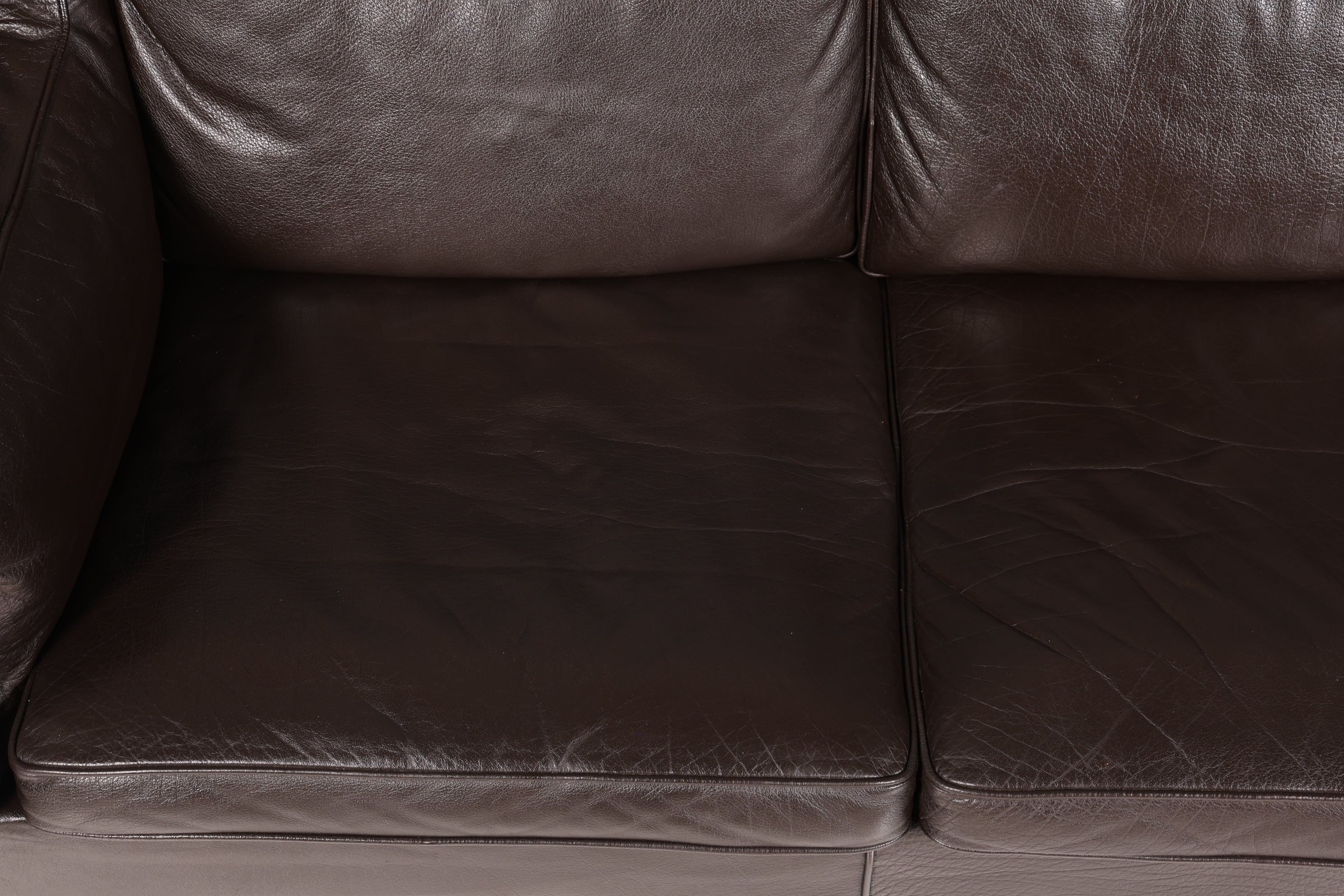 Wunderschönes Designer Børge Mogensen Sofa 3 Sitzer echt Leder Couch Modell 2213 Made in Denmark Canapé