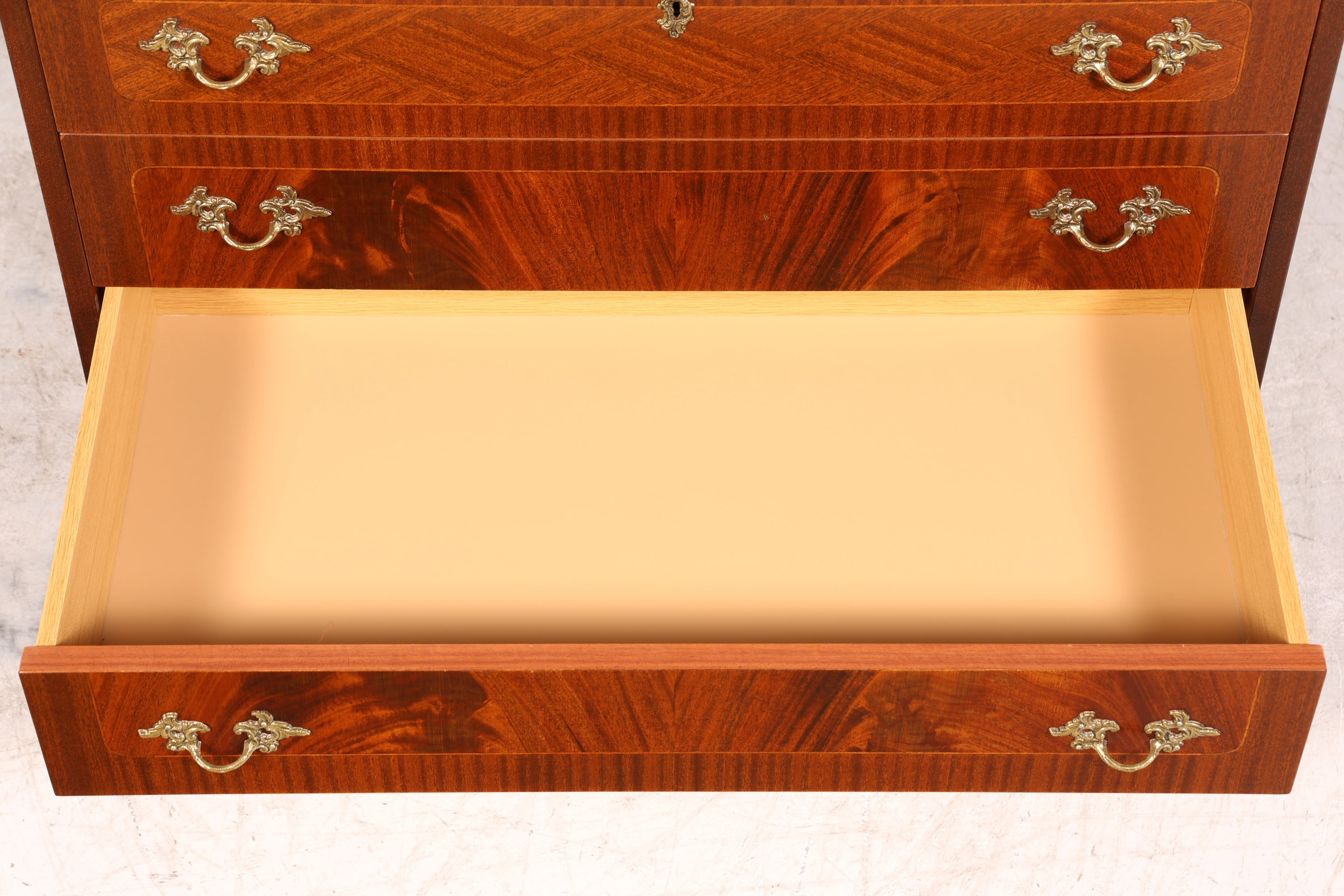 Stilvoller Rollladensekretär im Barock Stil Büro Kommode Sekretär Schreibkommode Schreibtisch