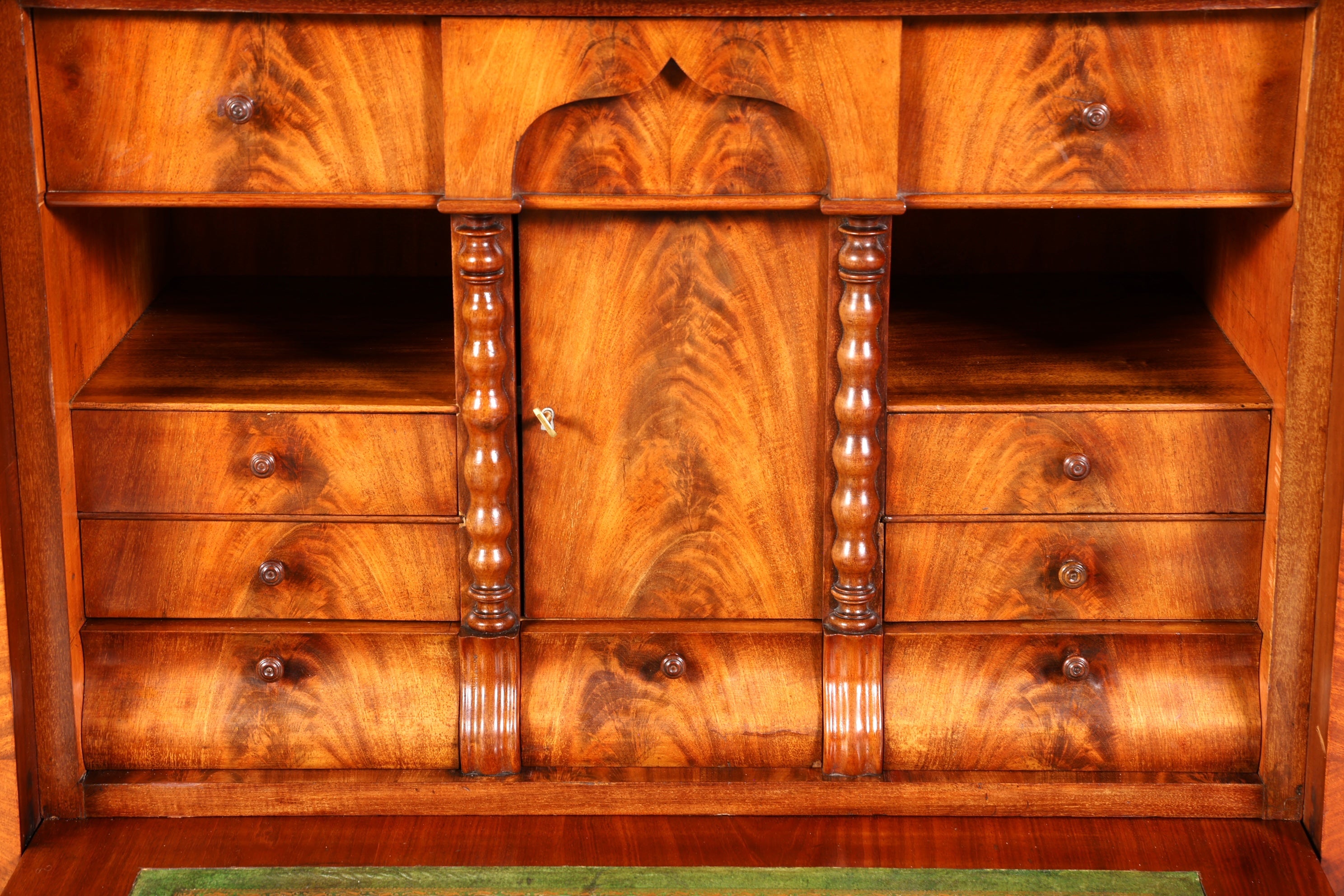 Beeindruckender Louis Philippe Sekretär um 1880 Gründerzeit Antik Schrank Chiffoniere