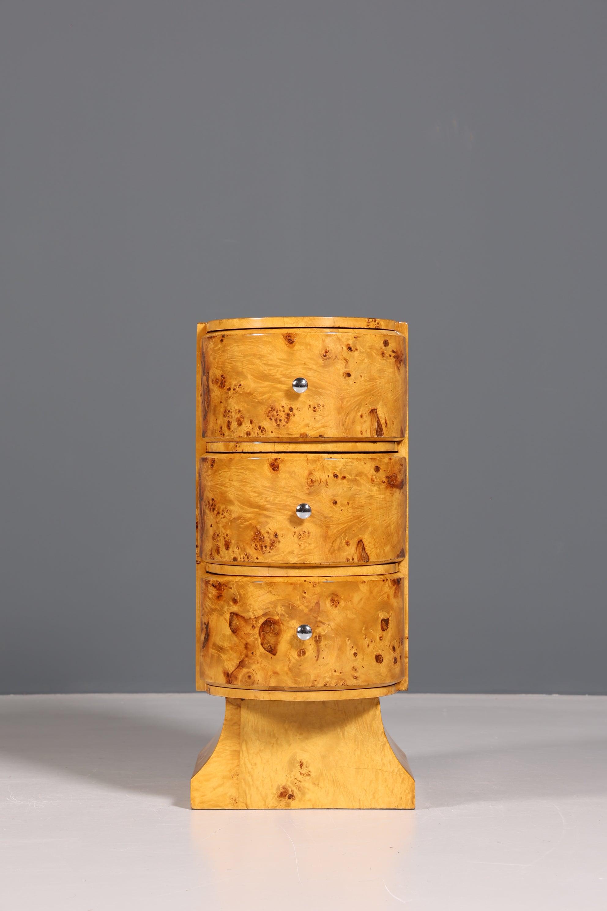 Wunderschöne Art Deco Design Kommode Birke Beistelltisch Modern Kult Schubladenkommode