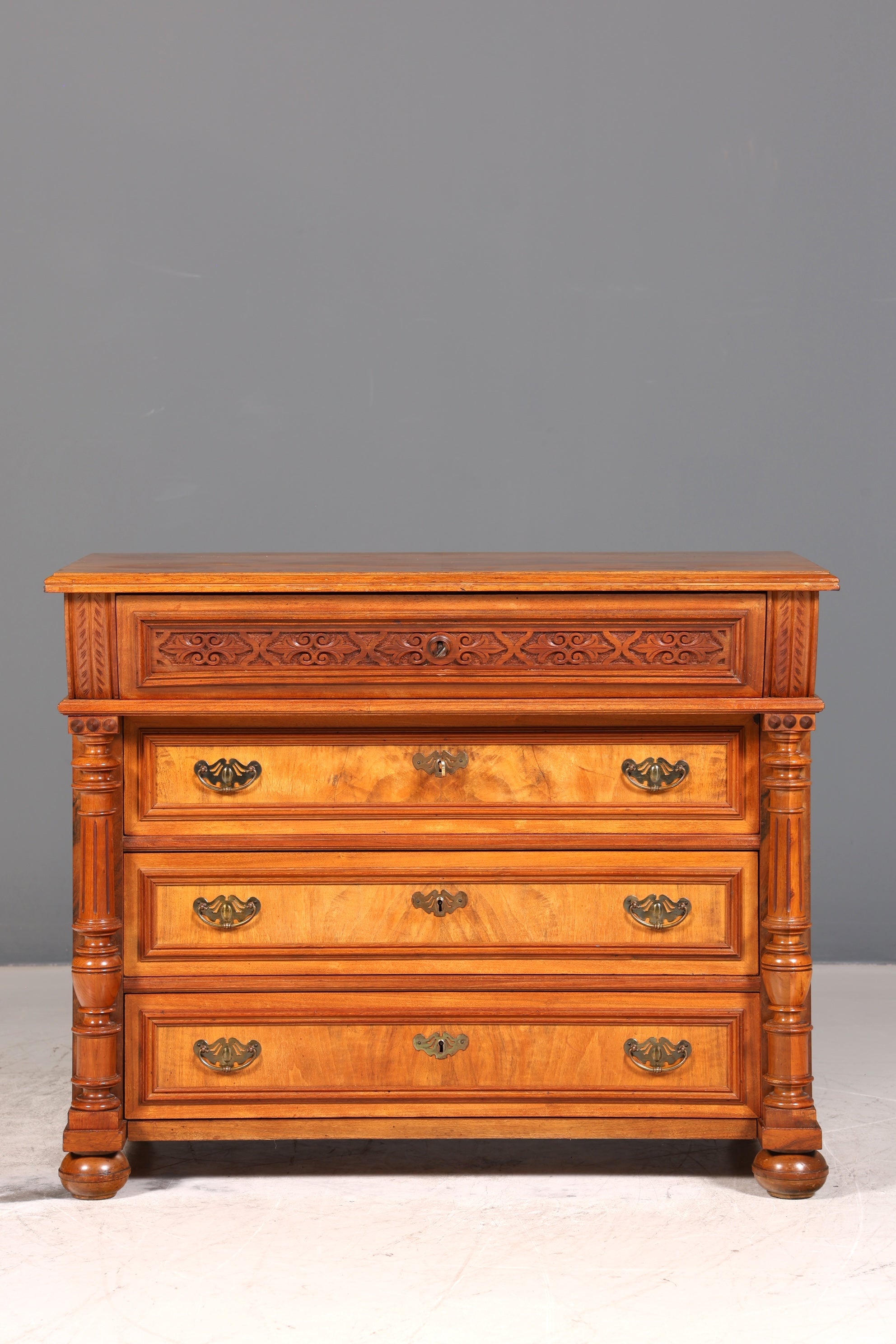 Traumhafte Gründerzeit Kommode Jugendstil Sideboard Antik Schubladenkommode Wäschekommode