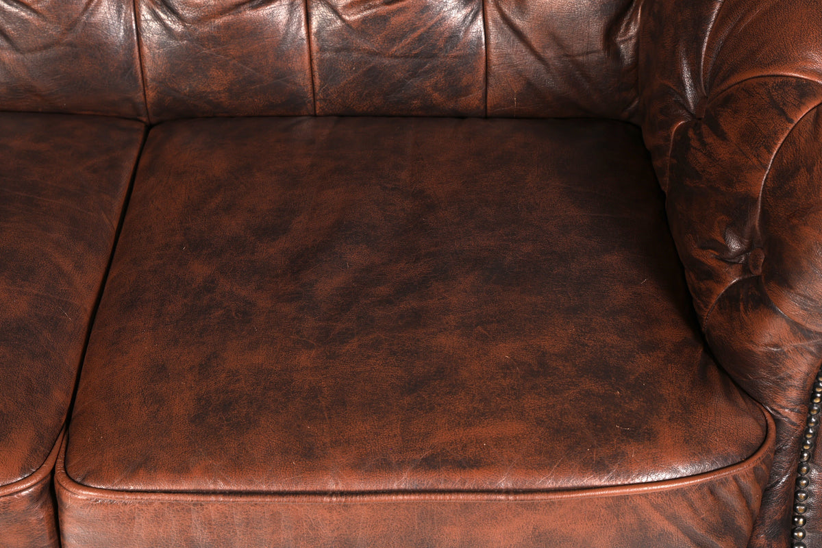 Beautiful Original Chesterfield Centurion 2-Seater Couch English Genuine Leather Sofa UK
