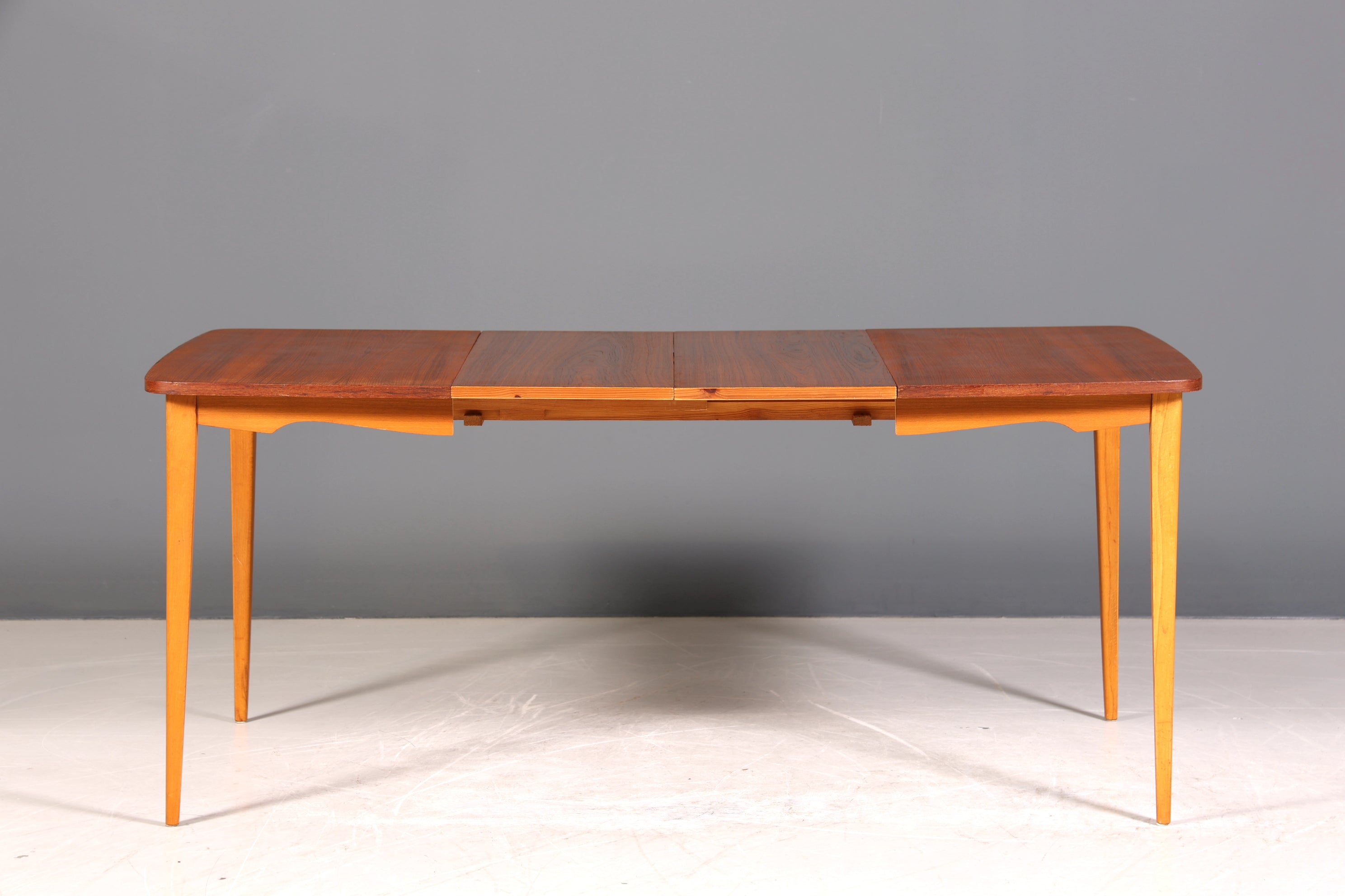 Traumhafter Mid Century Esstisch ausziehbarer Danish Design Teak Holz Küchentisch Esszimmer Tisch