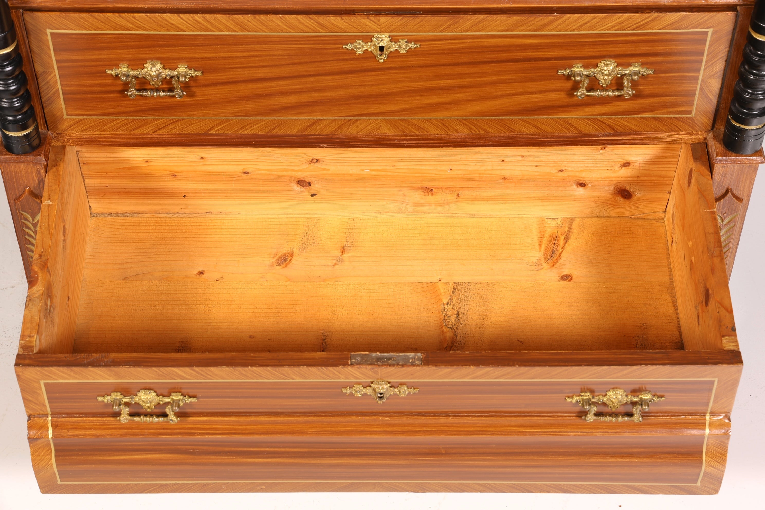 Traumhafter Gründerzeit Sekretär Vertiko Highboard Louis Philippe Kommode um 1880