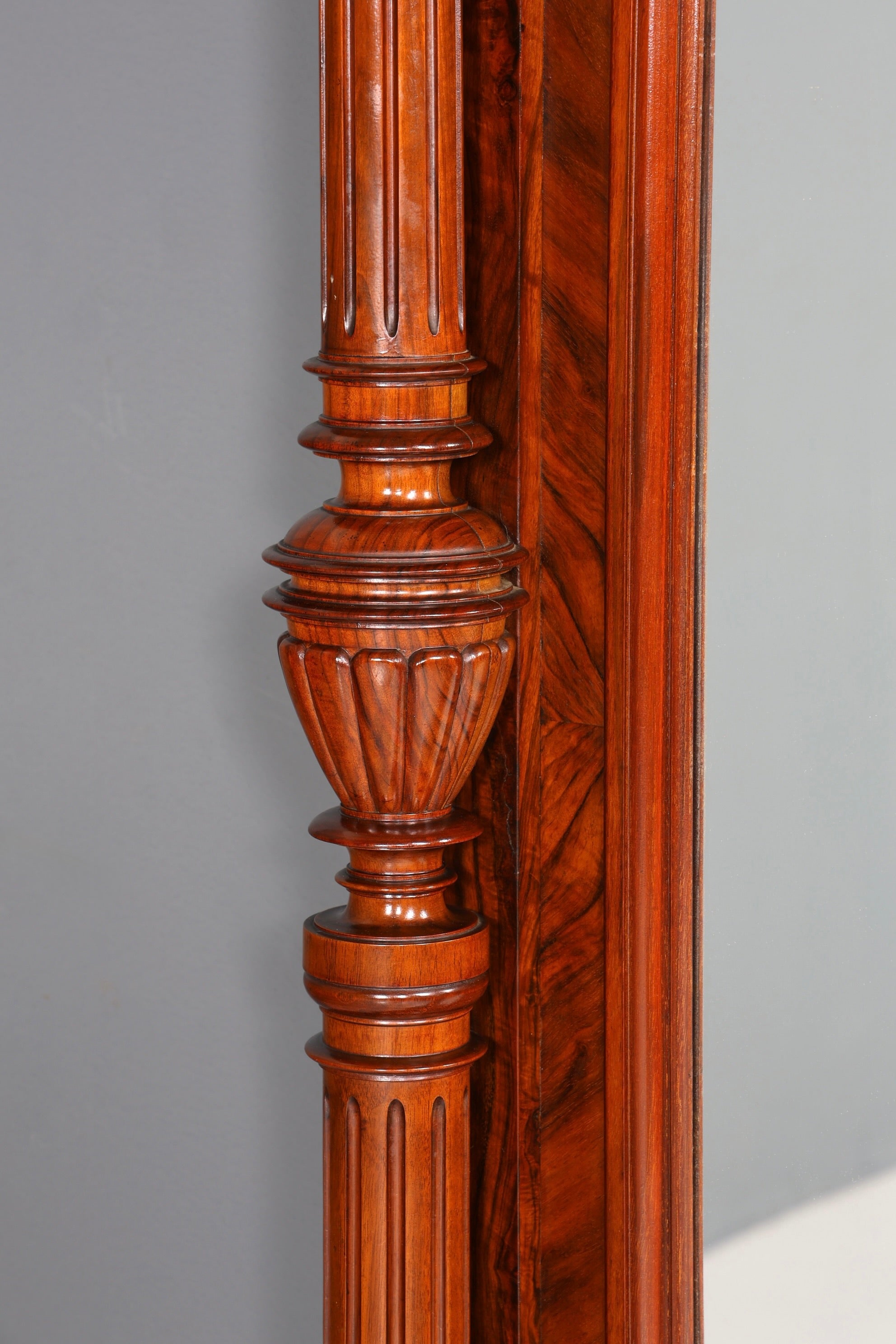 Beautiful Gründerzeit console table with mirror top and shelf, circa 1880, antique hallway mirror, Trimeau