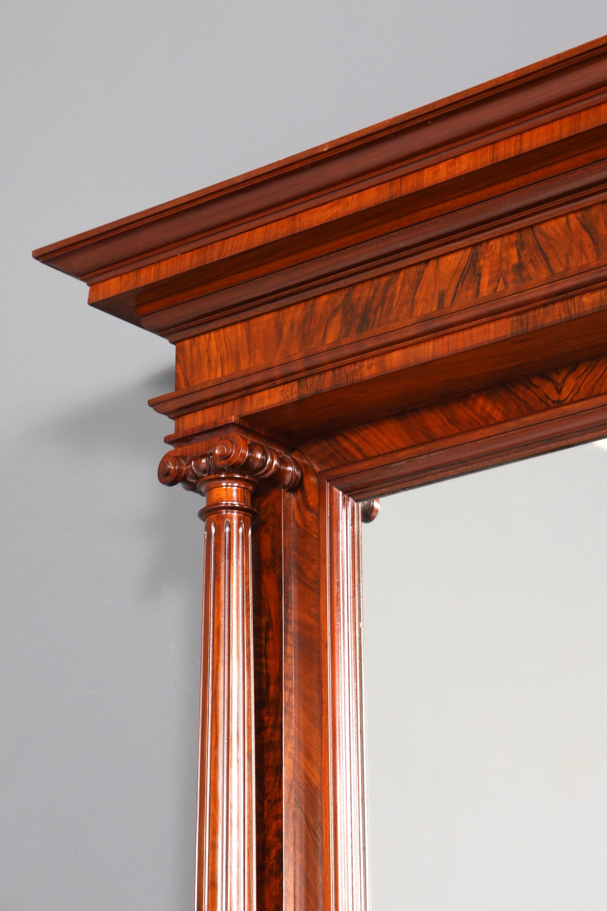 Beautiful Gründerzeit console table with mirror top and shelf, circa 1880, antique hallway mirror, Trimeau