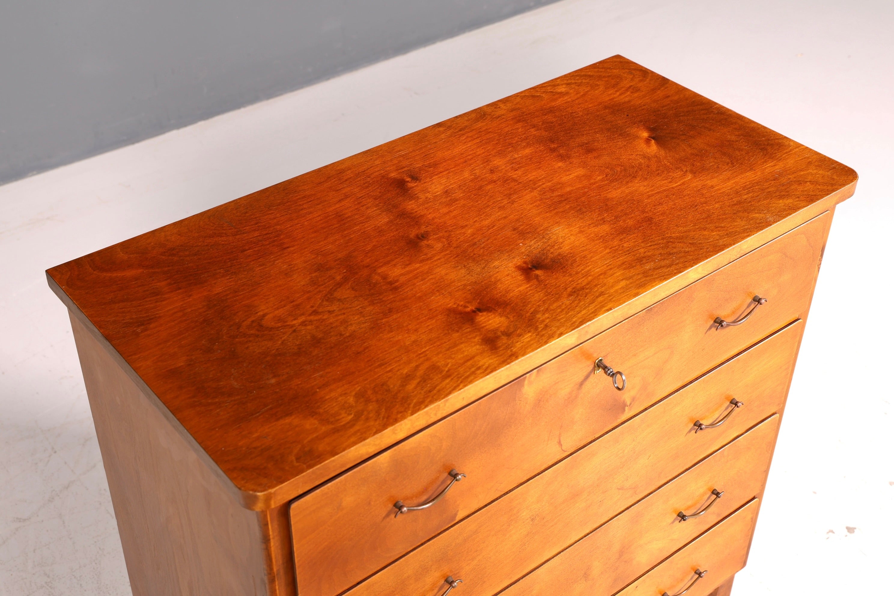 Wunderschöne Mid Century Schubladenkommode Vintage Flurkommode 60s Sideboard Designklassiker Holz