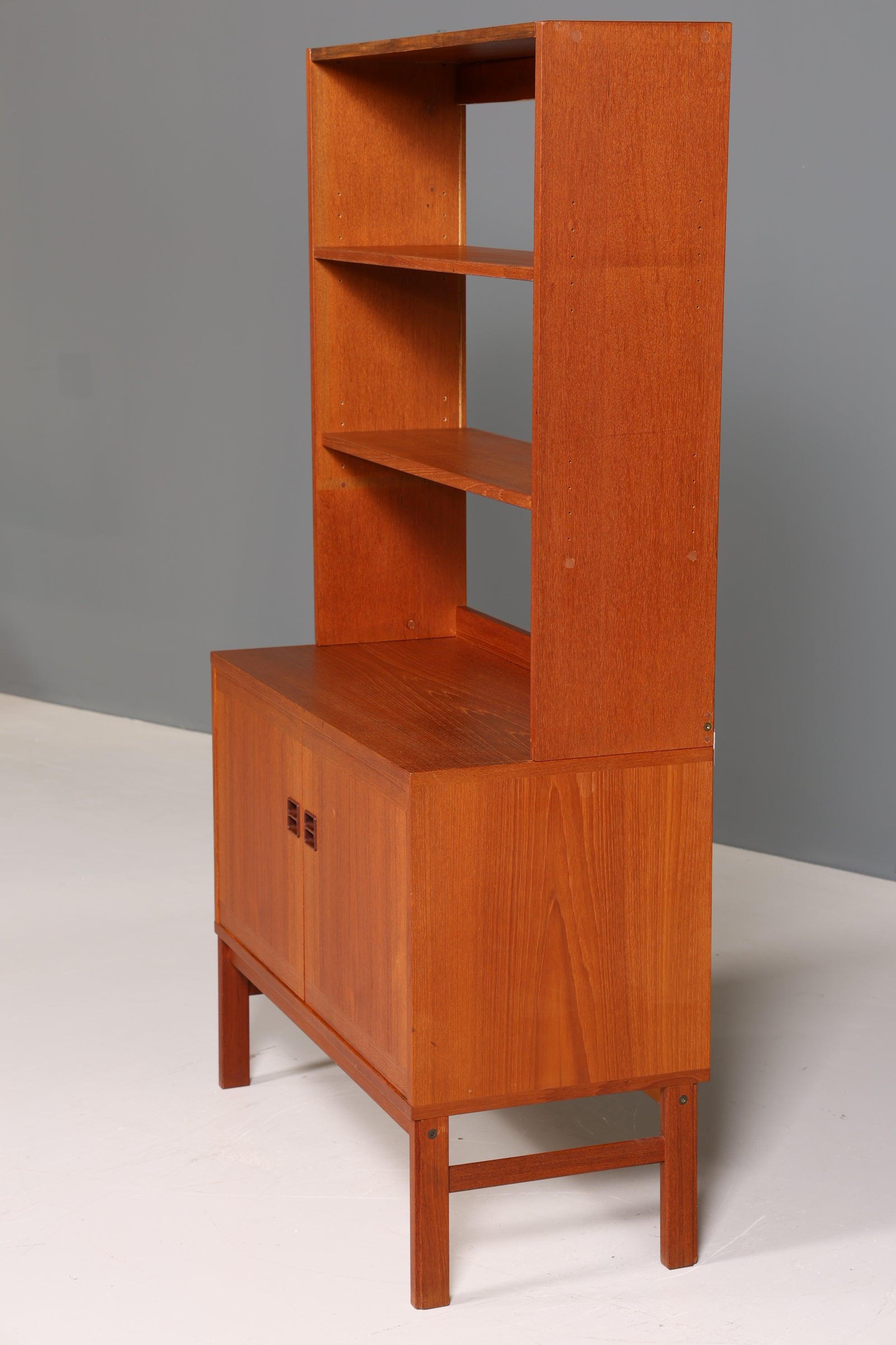 Traumhaftes Mid Century Regal "Made in Denmark" Teak Holz Bücherregal Schrank