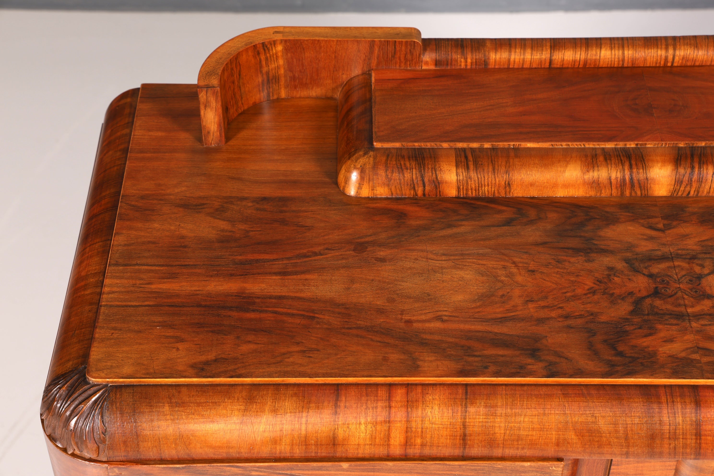 Beautiful original Art Deco cabinet, walnut sideboard, solid wood, antique dresser