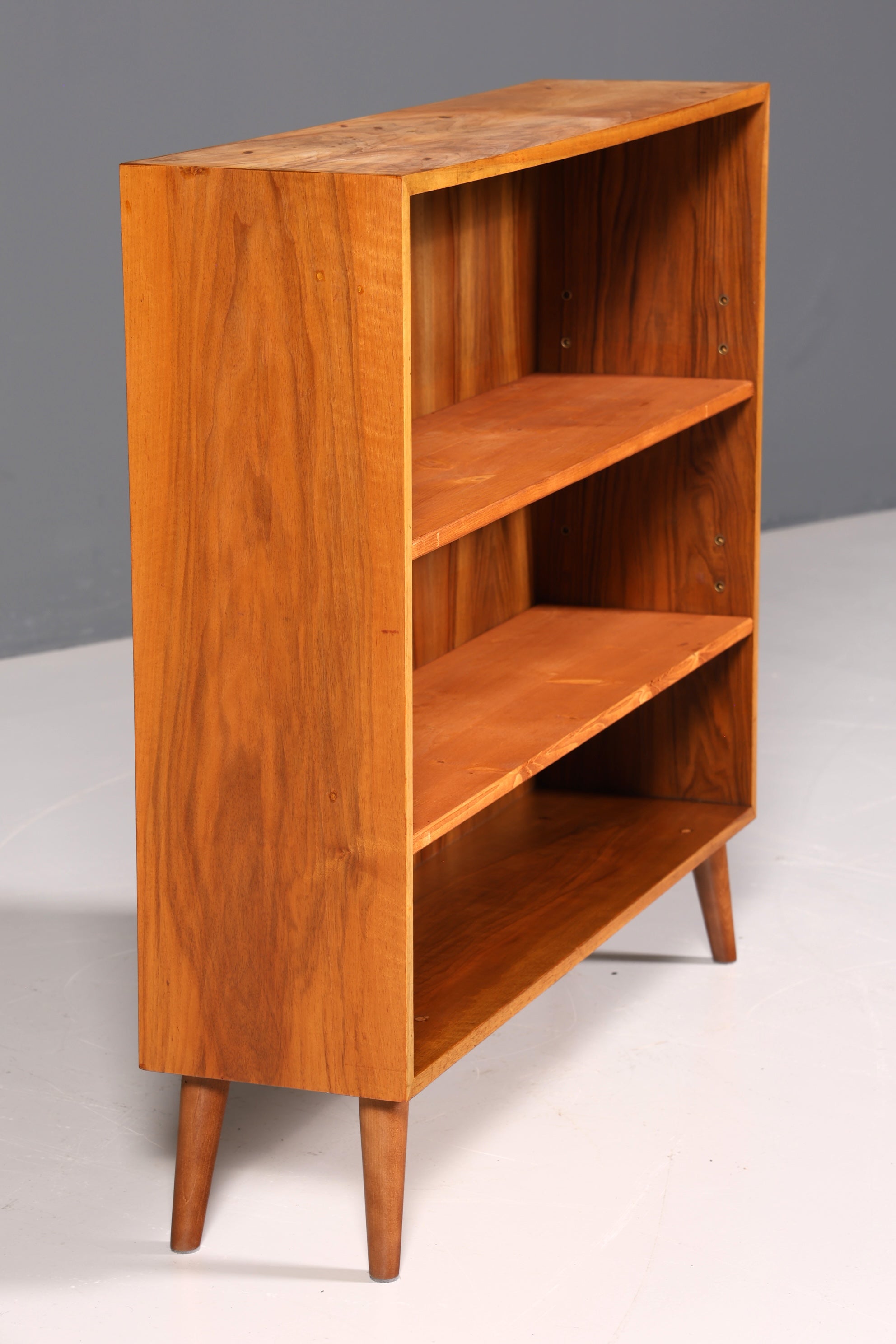 Stylish original Musterring shelf, mid-century modern bookcase, retro real wood book storage
