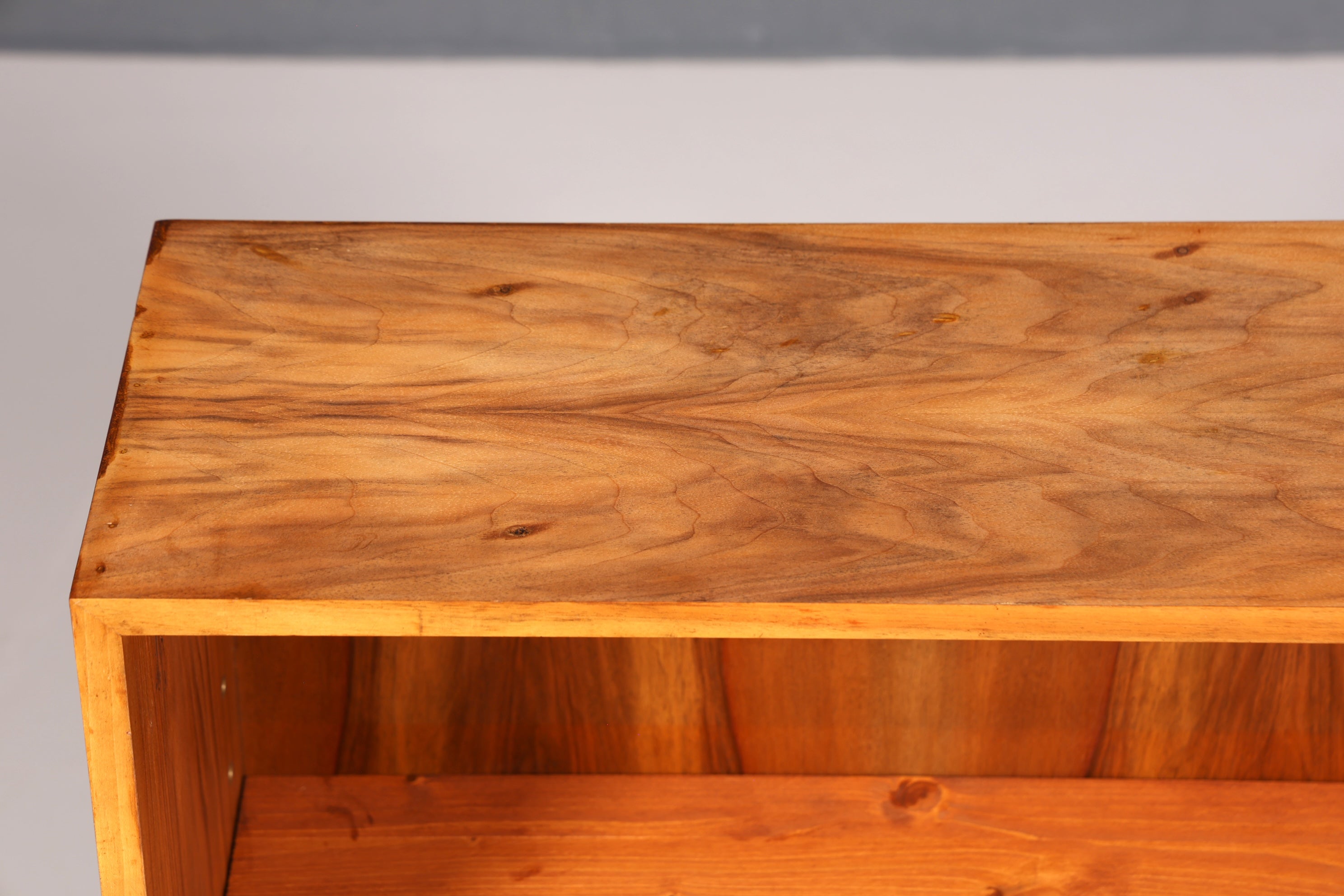 Stylish original Musterring shelf, mid-century modern bookcase, retro real wood book storage