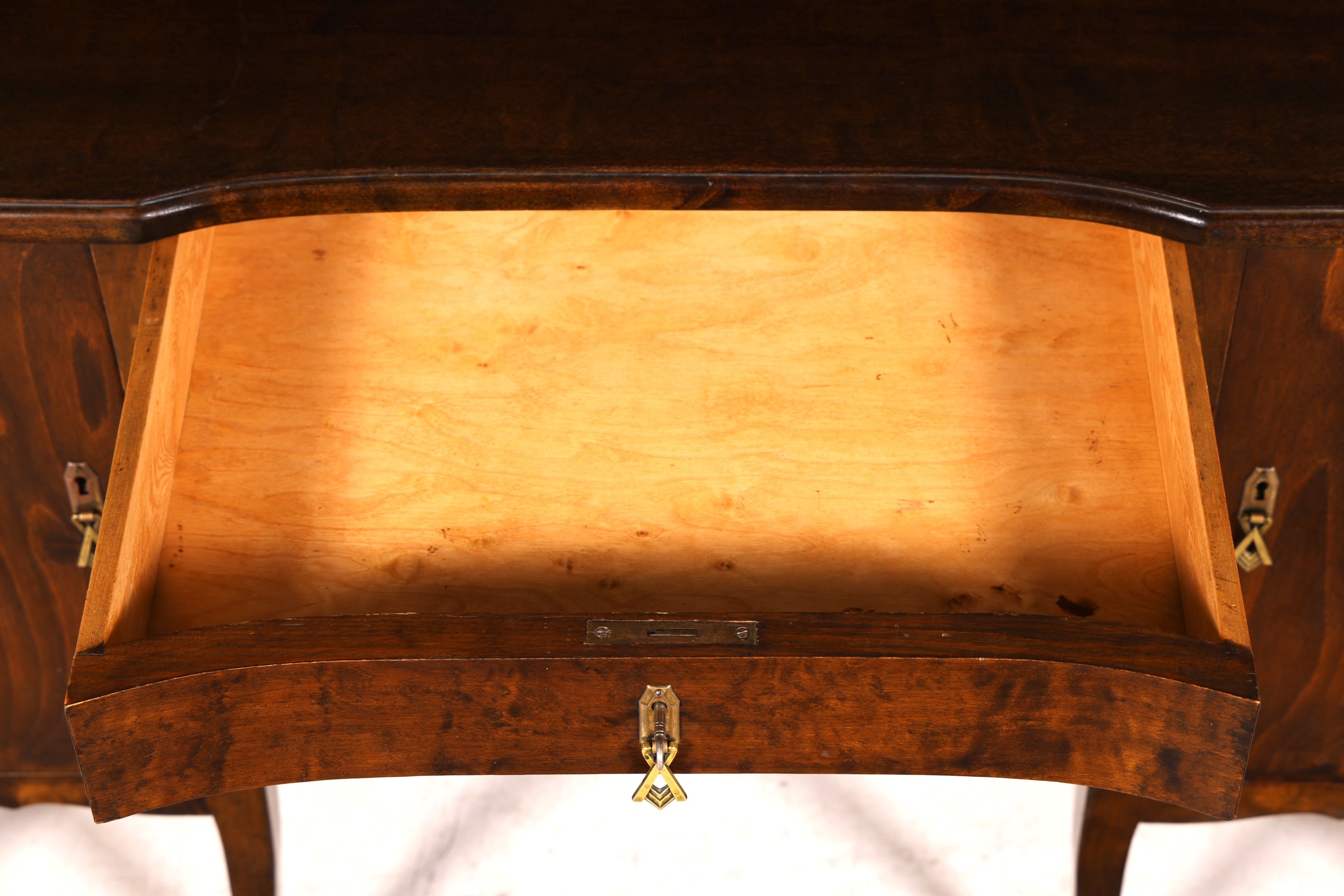 G363 Finish Wunderschöner Jugendstil Schreibtisch echt Holz Office Table (Kopie)