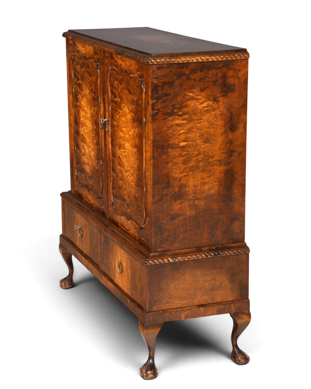 G365 Finish Stilvoller Original Art Deco Schrank Vertiko Sideboard um 1930 Highboard Kommode (Kopie)