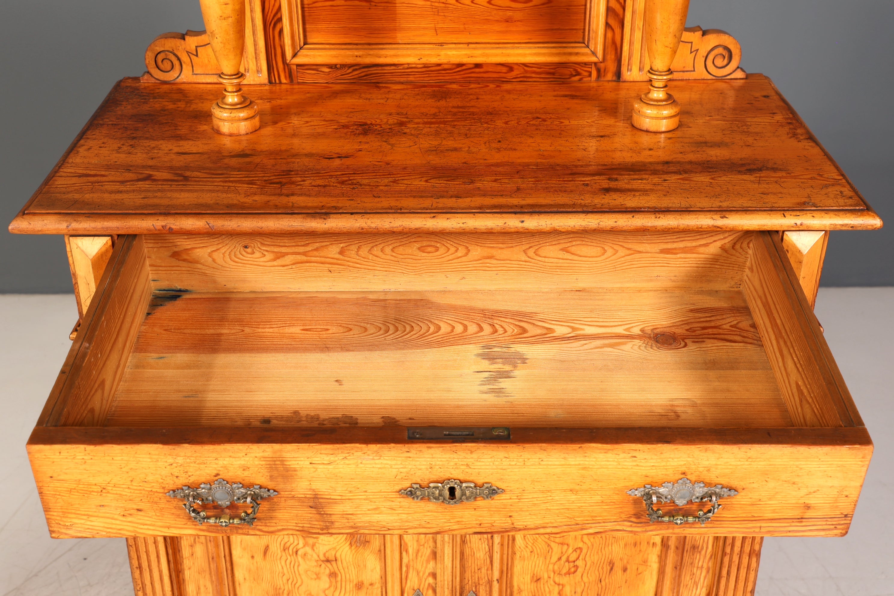 Traumhaftes Gründerzeit Vertiko Jugendstil Schrank Antik Highboard Kommode