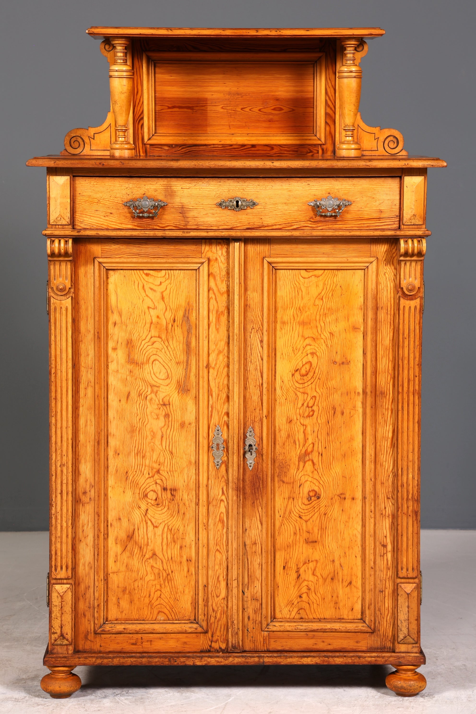 Traumhaftes Gründerzeit Vertiko Jugendstil Schrank Antik Highboard Kommode