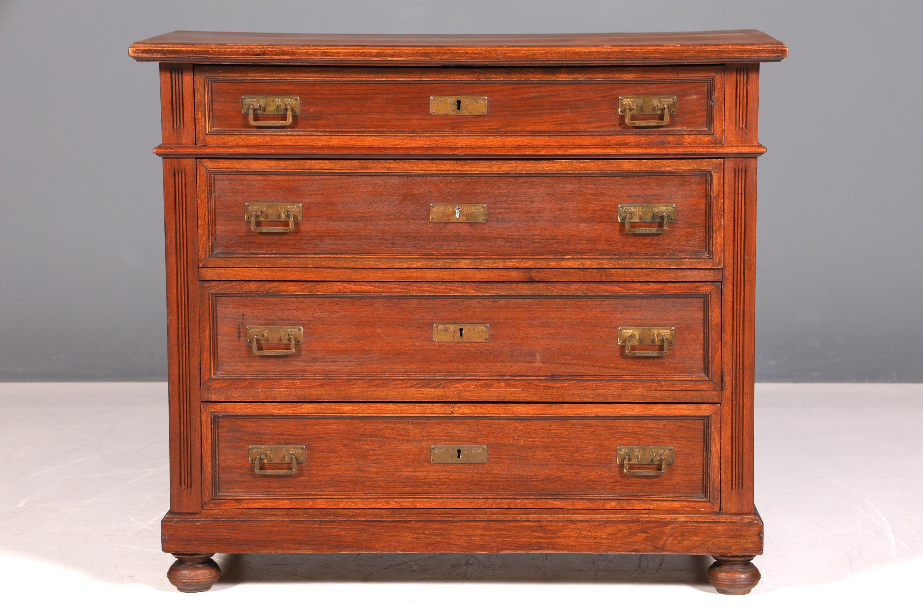 Wunderschöne Jugendstil Kommode Gründerzeit Eiche Antik Schubladenkommode Sideboard