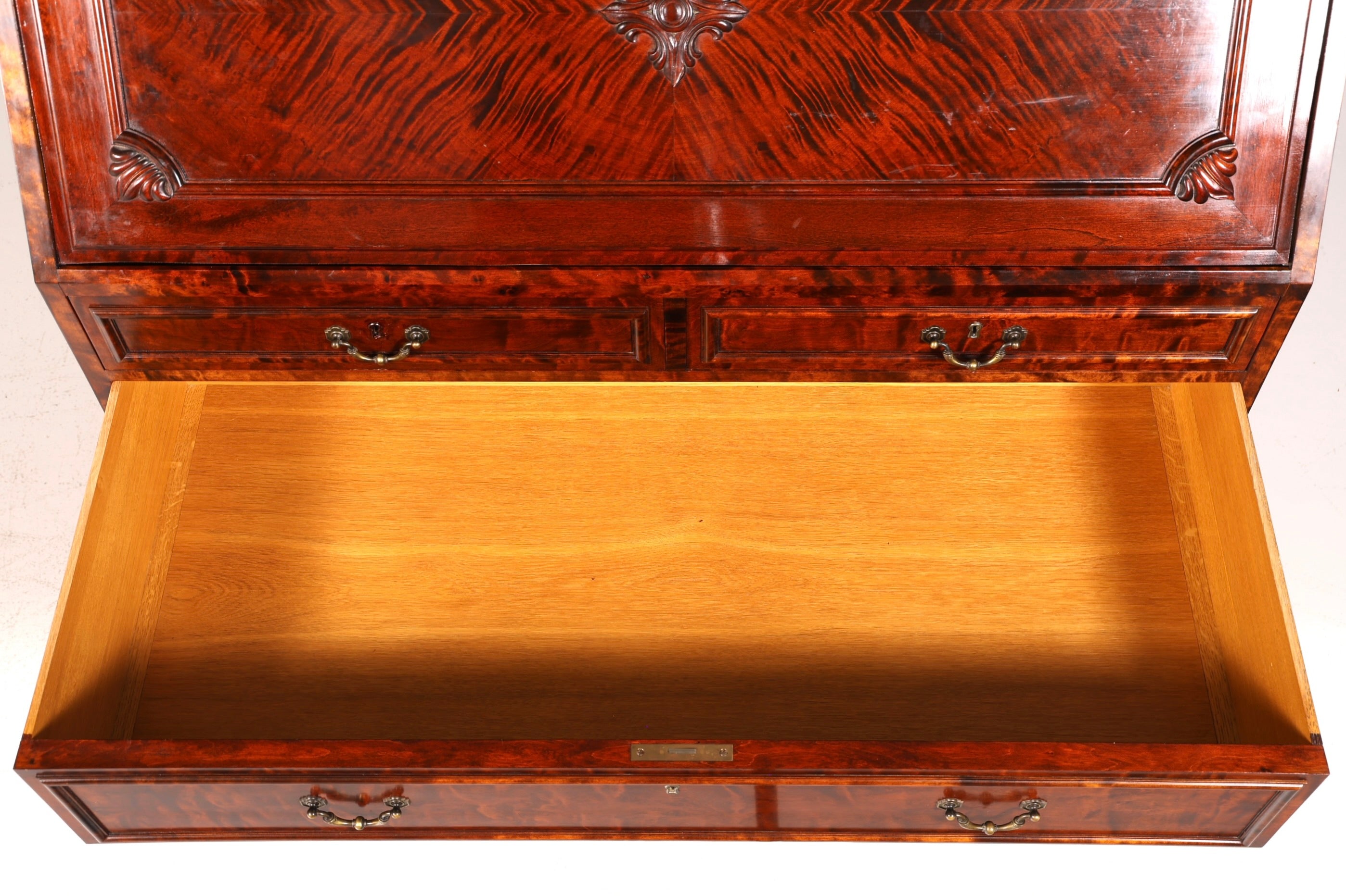 Stilvoller Sekretär um 1930 Büro Kommode echt Holz Schreibtisch Bürokommode Office Secretary