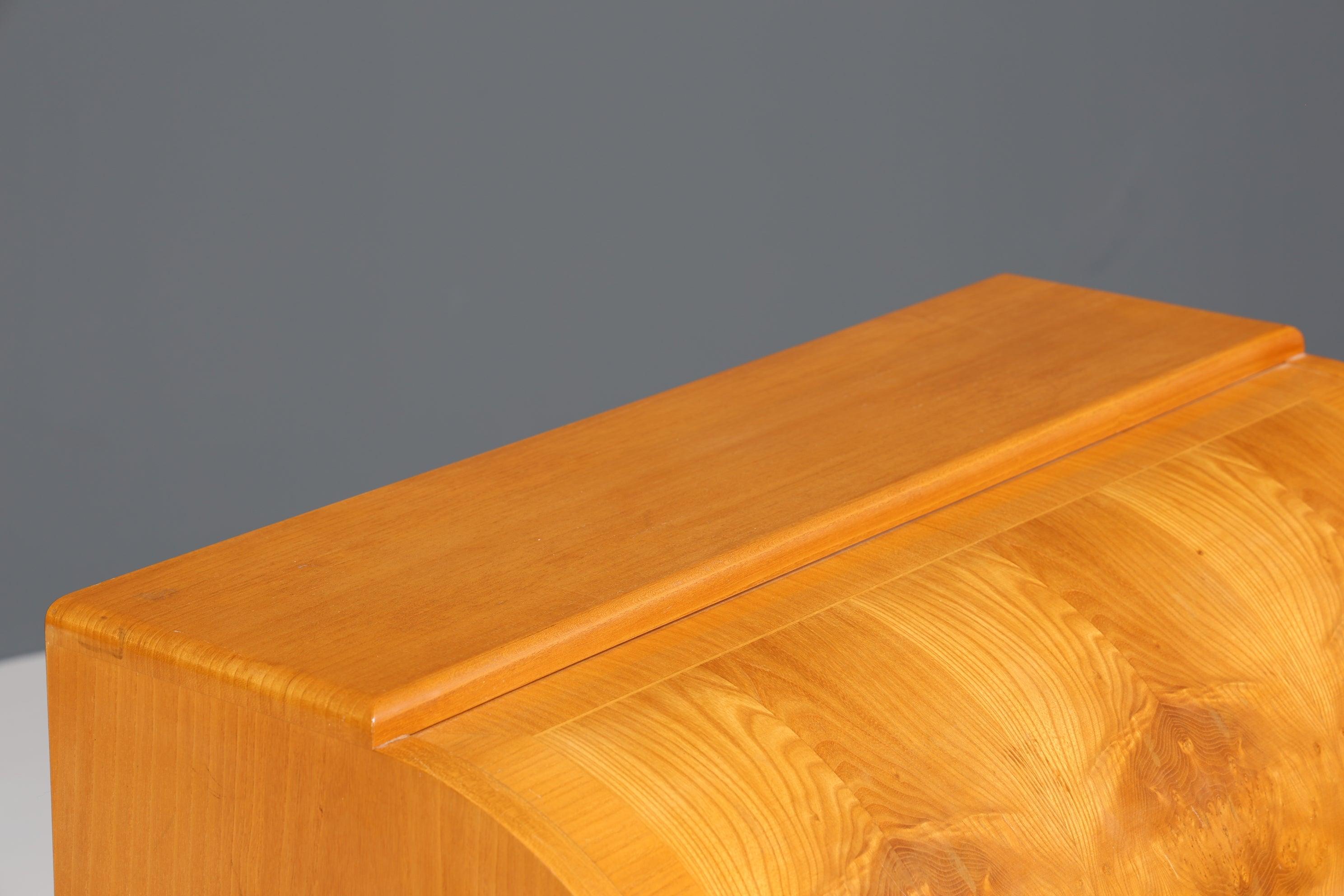 Stilvoller Mid Century Rollladen Sekretär Danish Design Retro Büro Schrank Vintage Büro Kommode