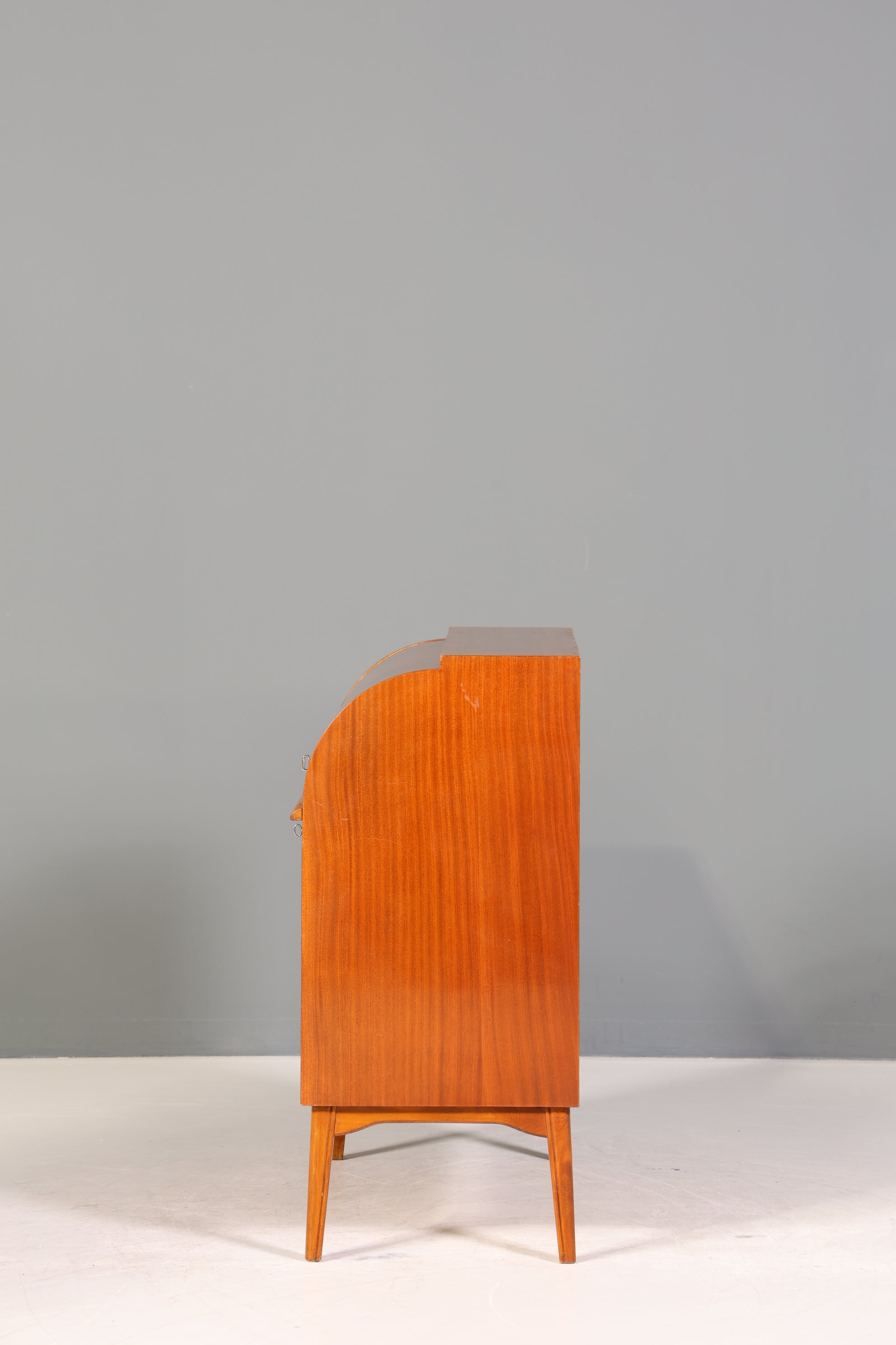 Wunderschöner Mid Century Rollladen Sekretär echt Holz Büro Schrank Vintage Schreibkommode