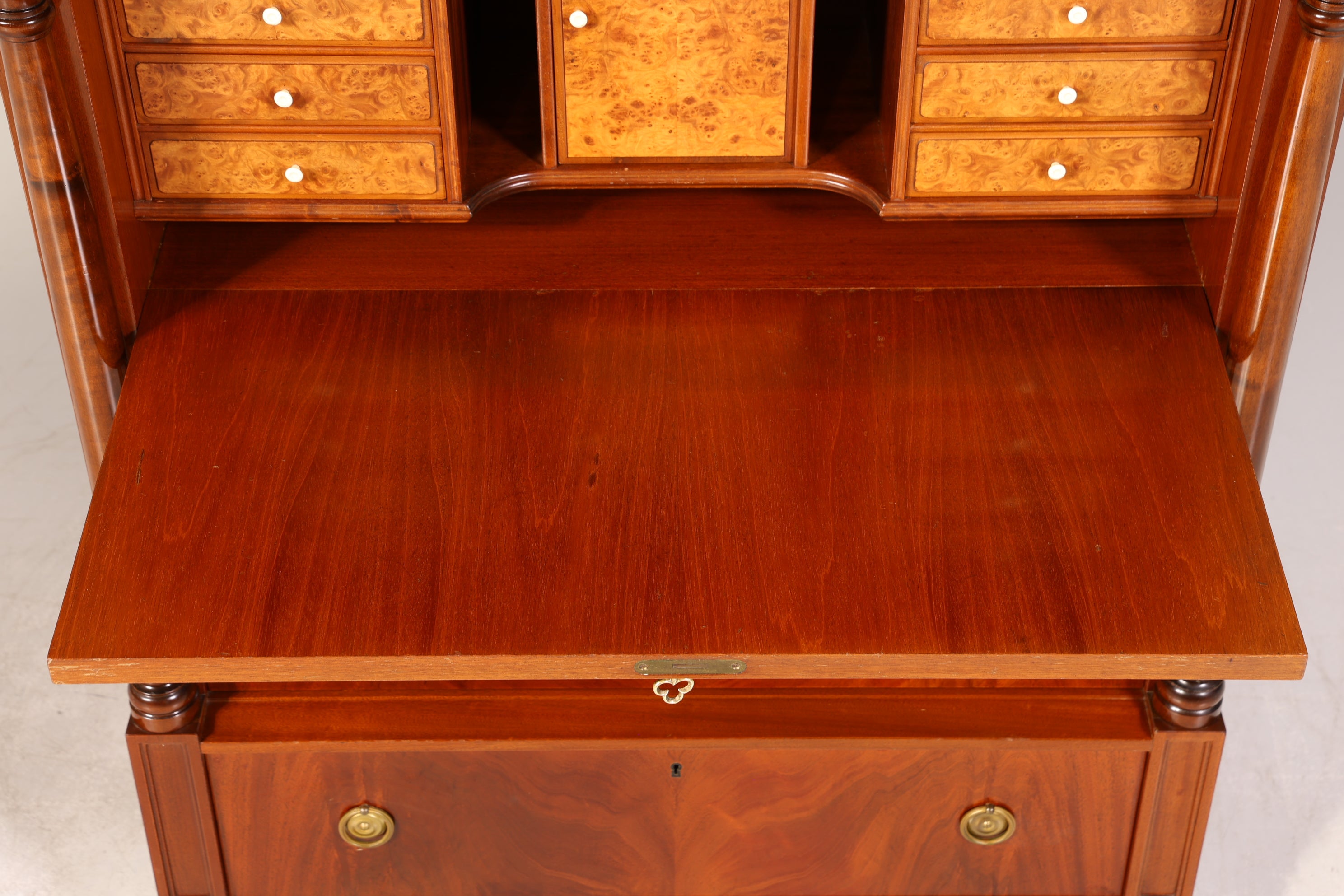 Wunderschöner Original Biedermeier Sekretär um 1860 Englisch Kommode Antik Bürokommode