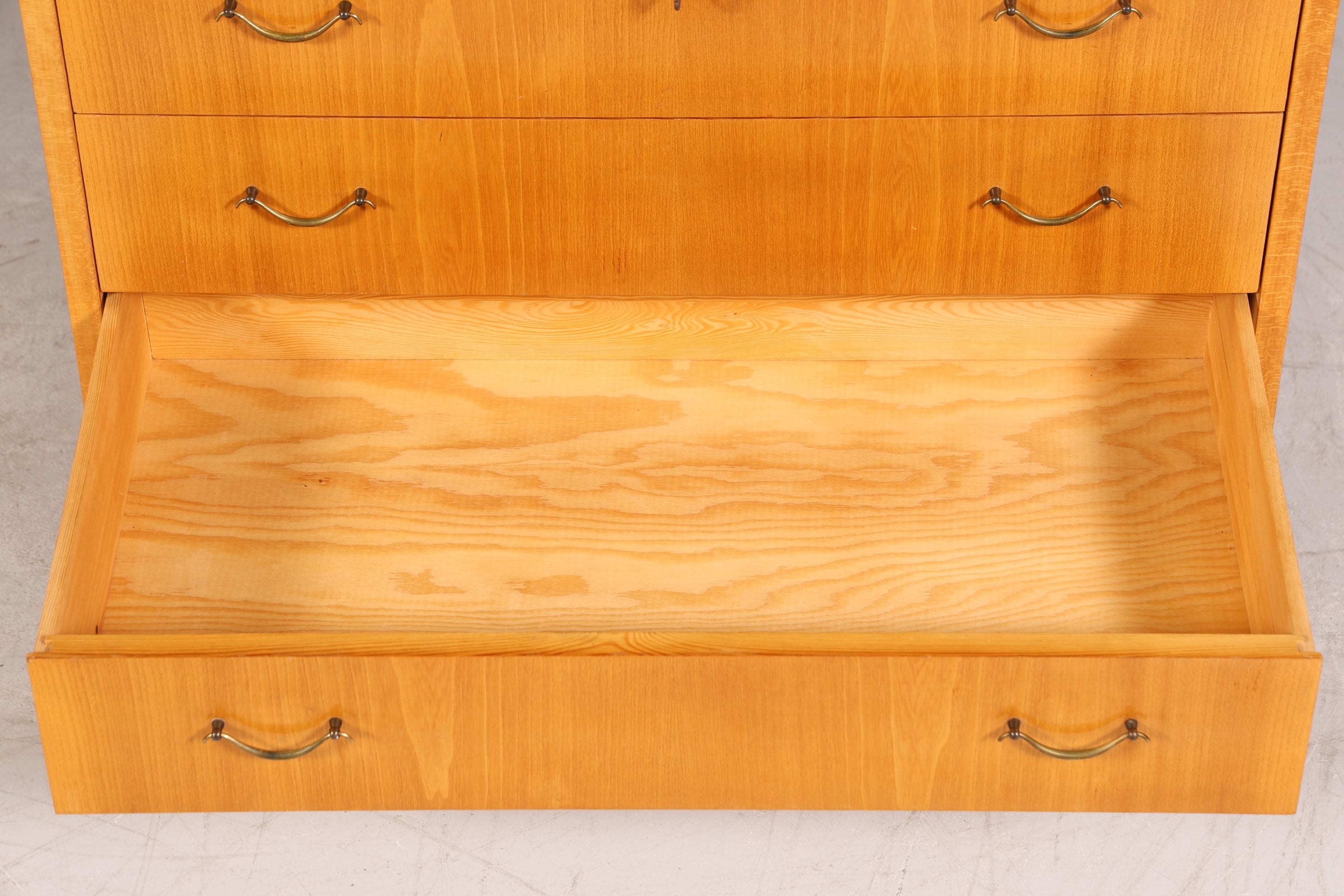 Stilvoller Mid Century Rollladen Sekretär echt Holz Büro Schrank Vintage Schreibkommode